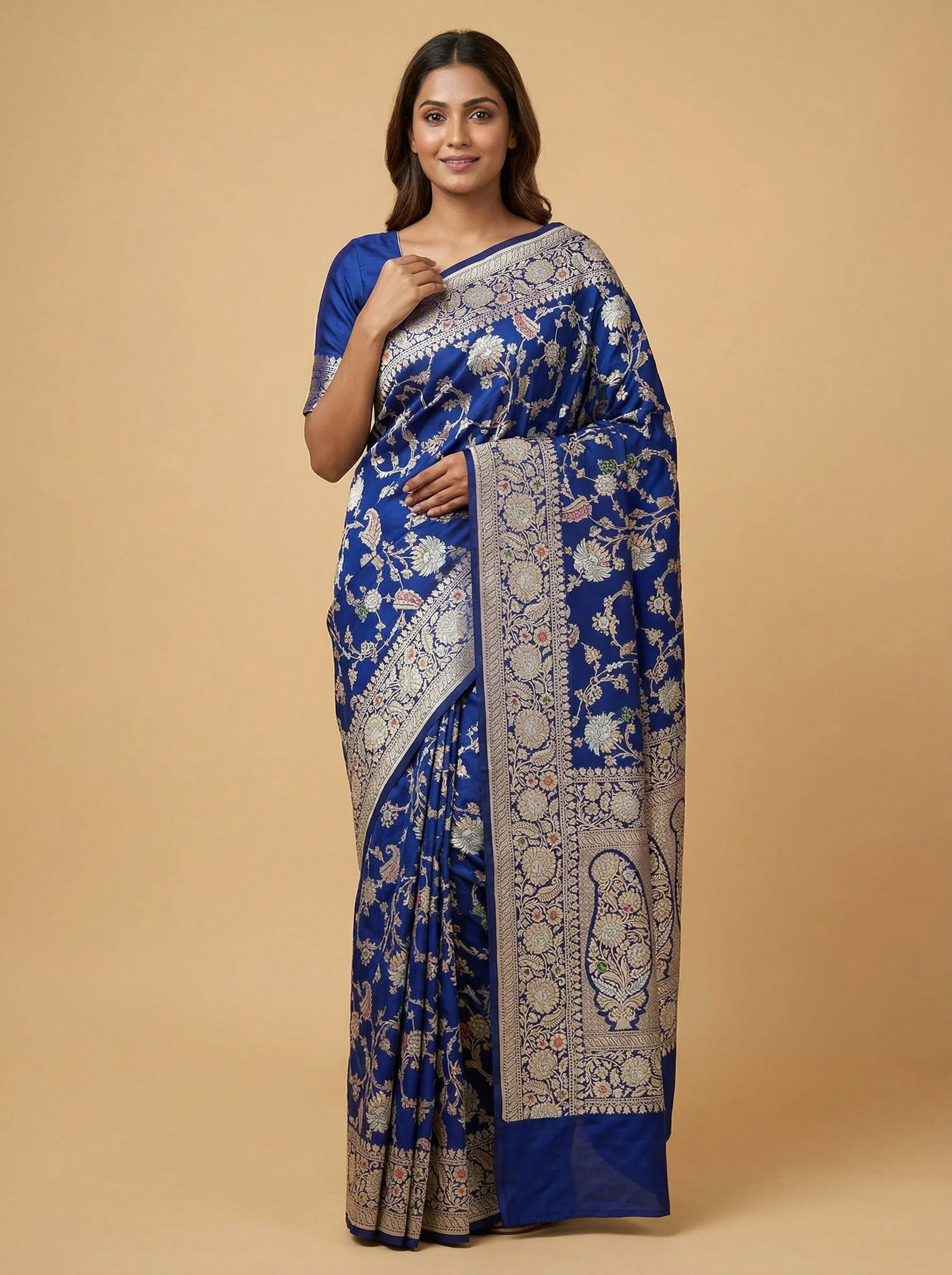 Purple Assertive Handloom Saree