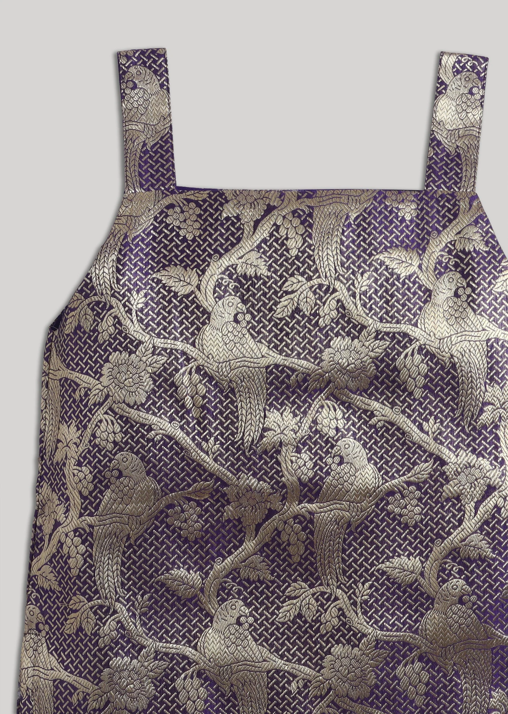 Purple Banarasi Silk Sharara Set - Image 4