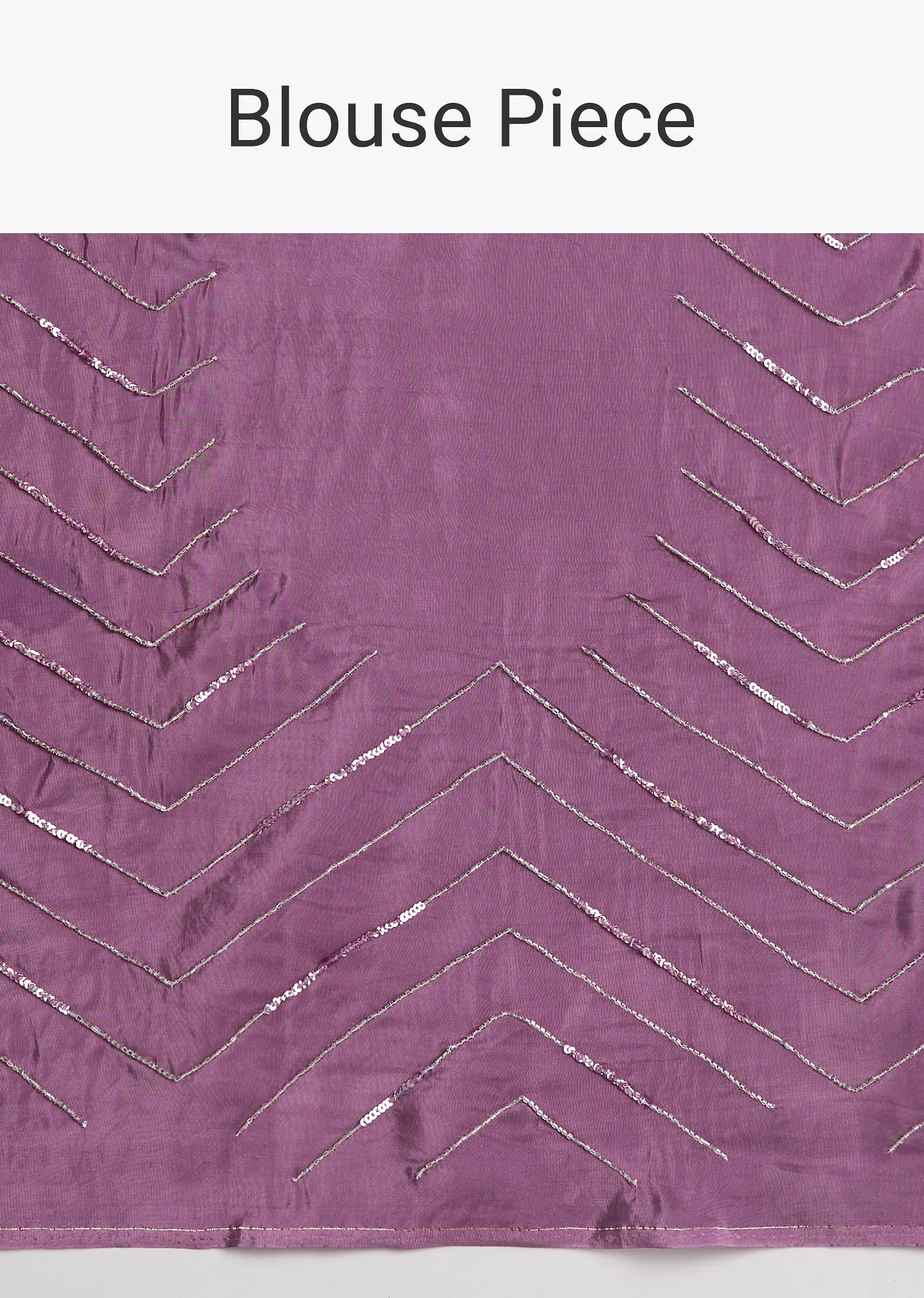 Purple Dual Shaded Half And Half Sequins Saree - Image 10