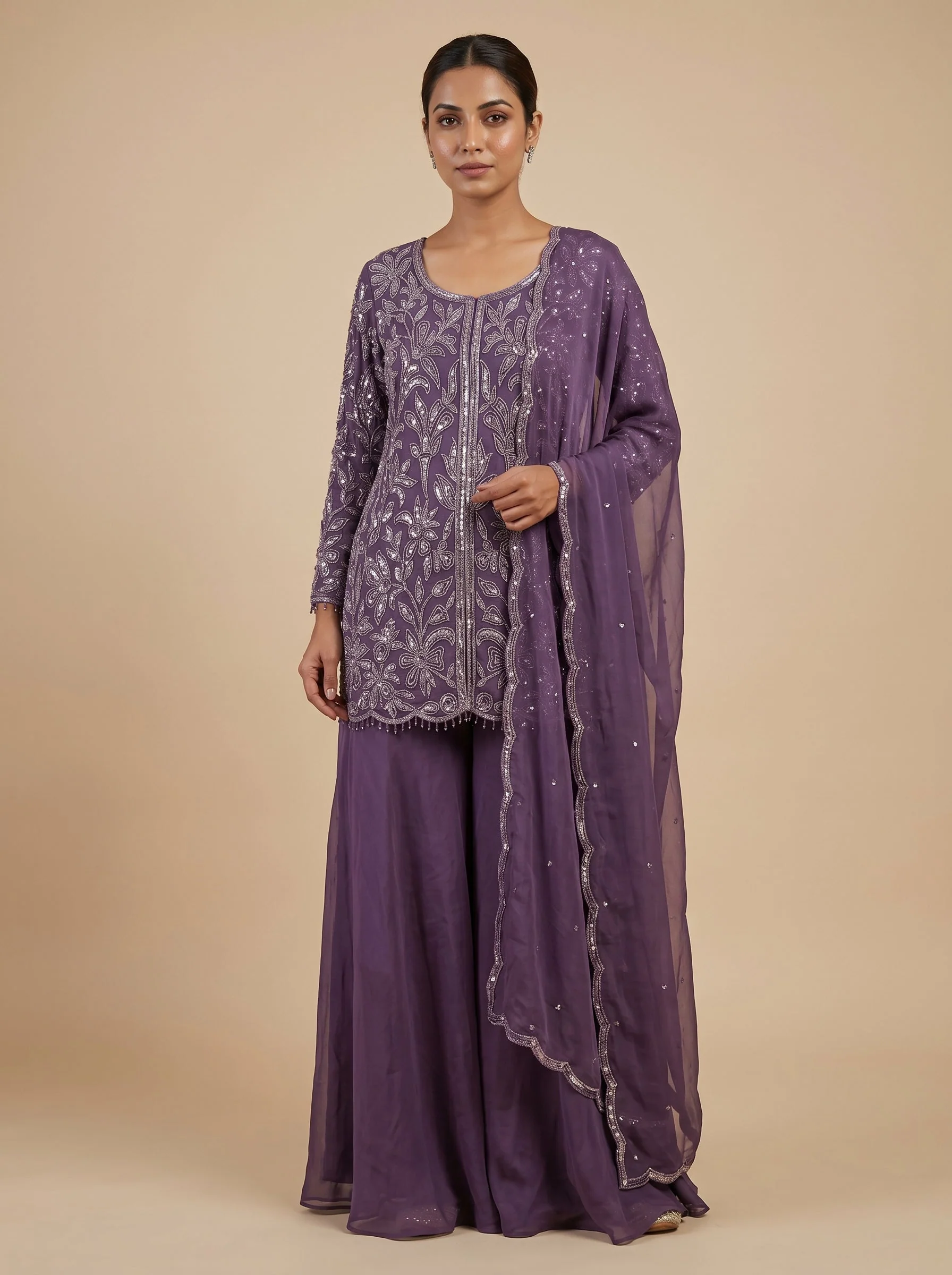 Purple Elegant Palazzo