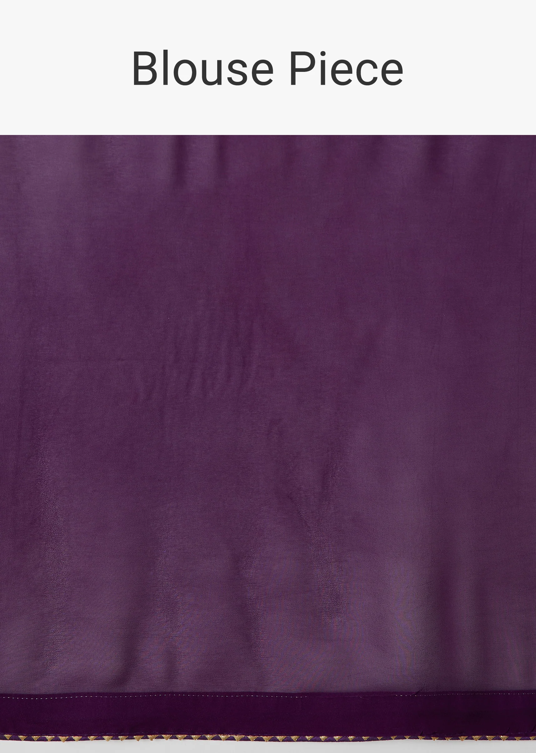 Purple Georgette Bandhani Saree With Animal Motifs And Gota Border - Image 10
