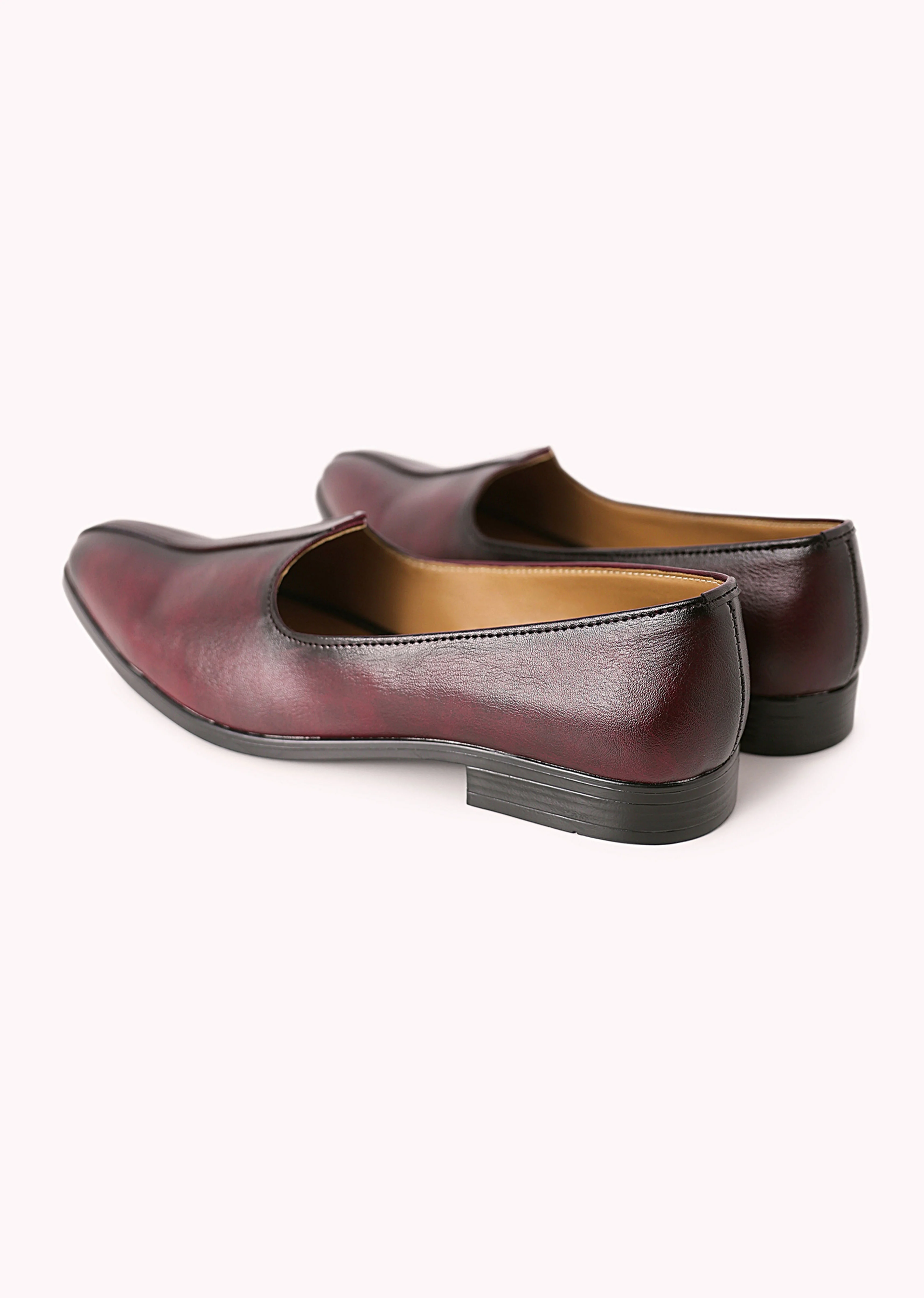 Purple Shaded Juttis with Block Heels - Image 3