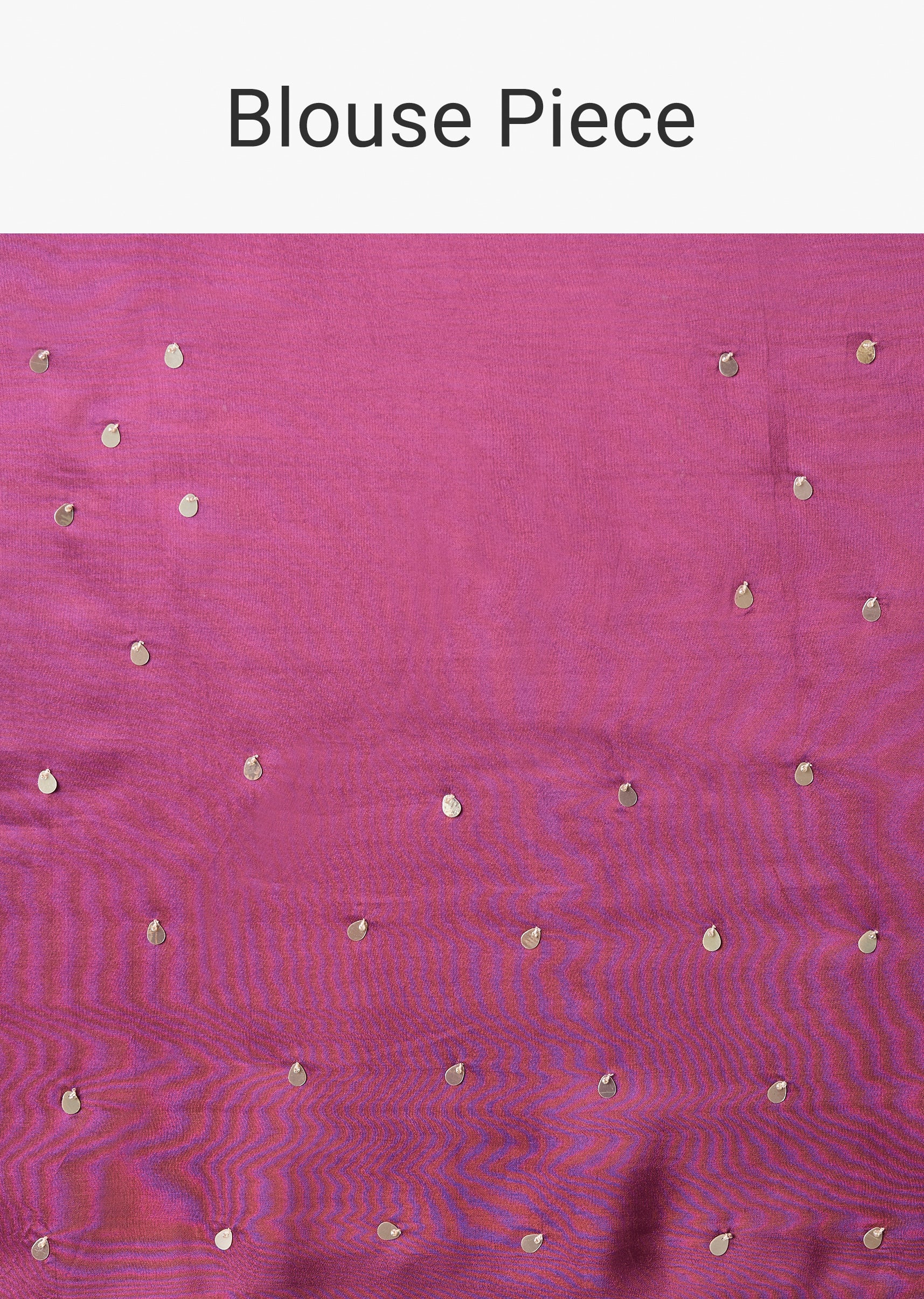 Purple Ombre Tissue Saree With Scallop Border - Image 9