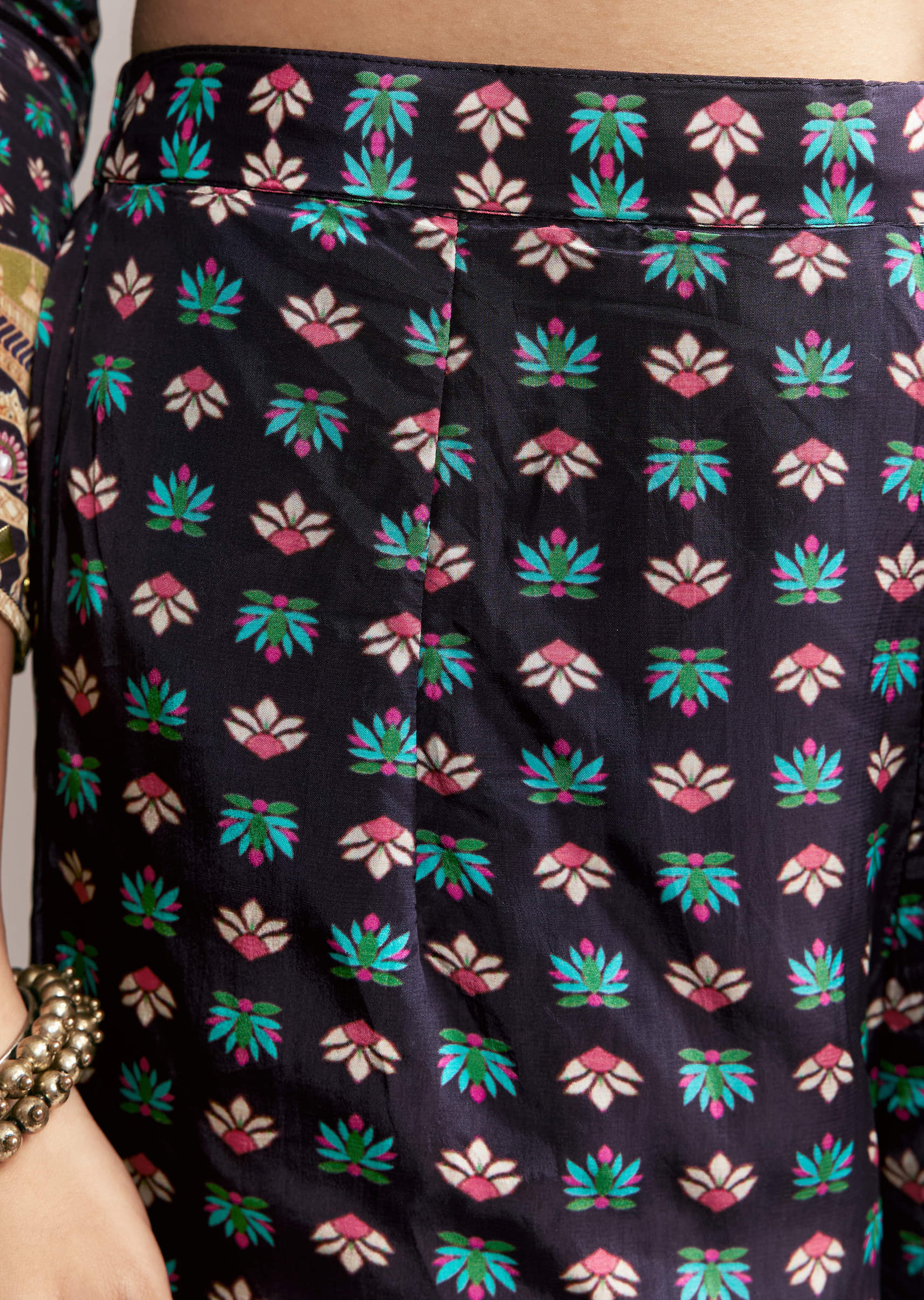 Purple Printed Sharara Set - Image 6