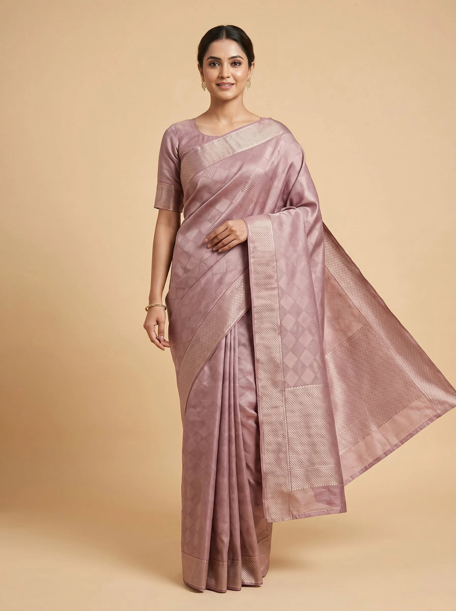 Purple Regal Handloom Saree