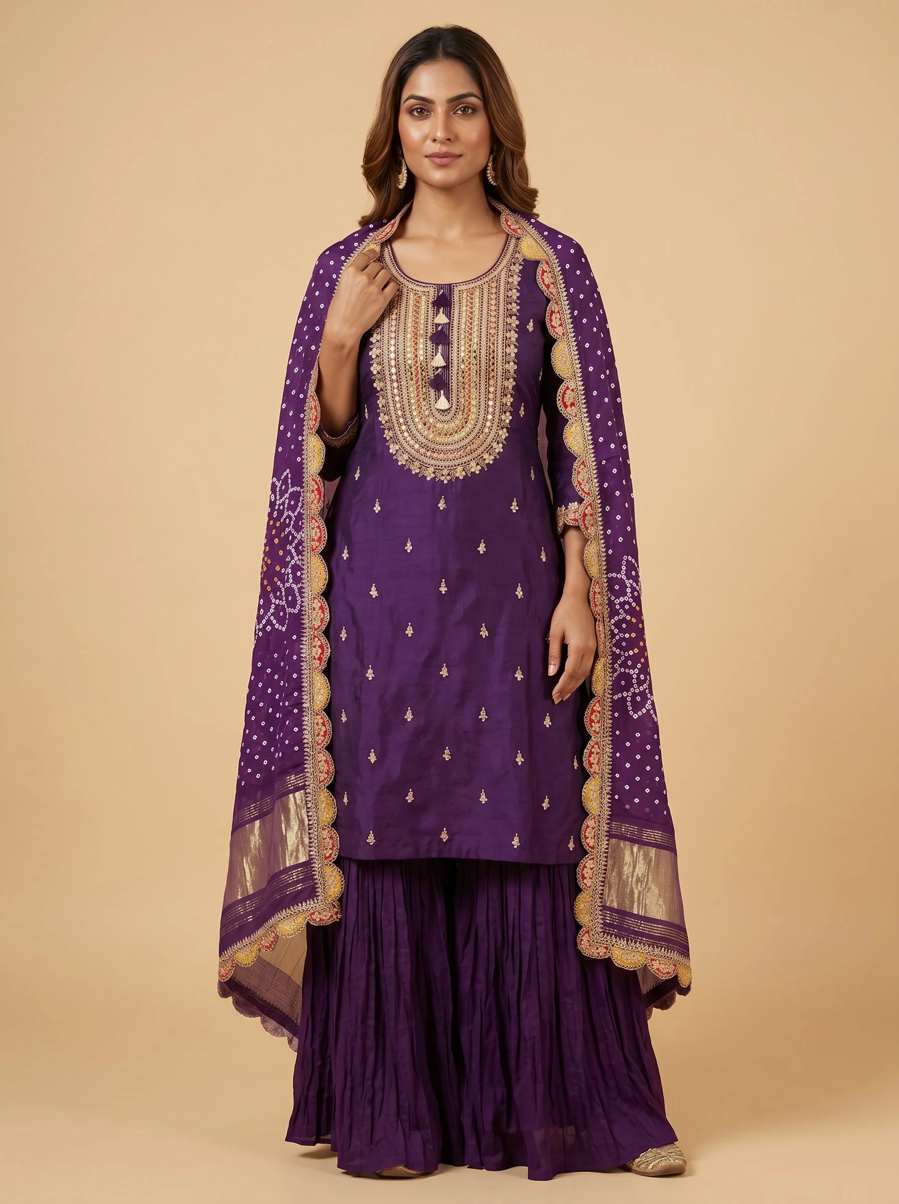 Purple Royal Sharara
