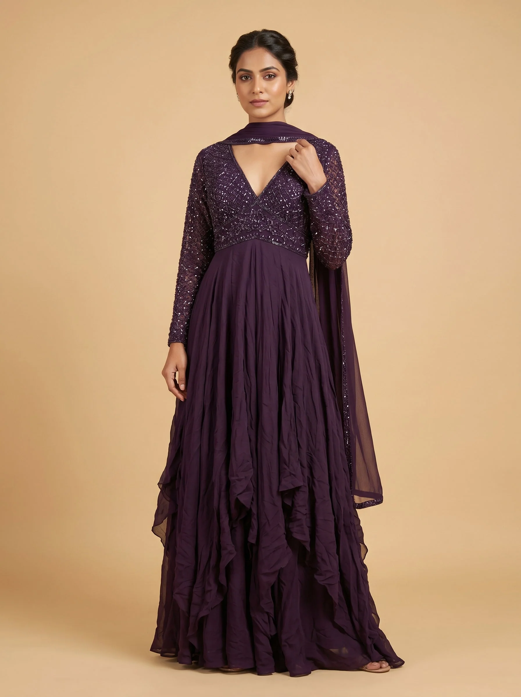 Purple Sheen Indogown