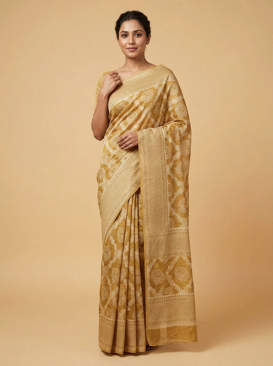 Radiant Gold Grand Luxe Saree