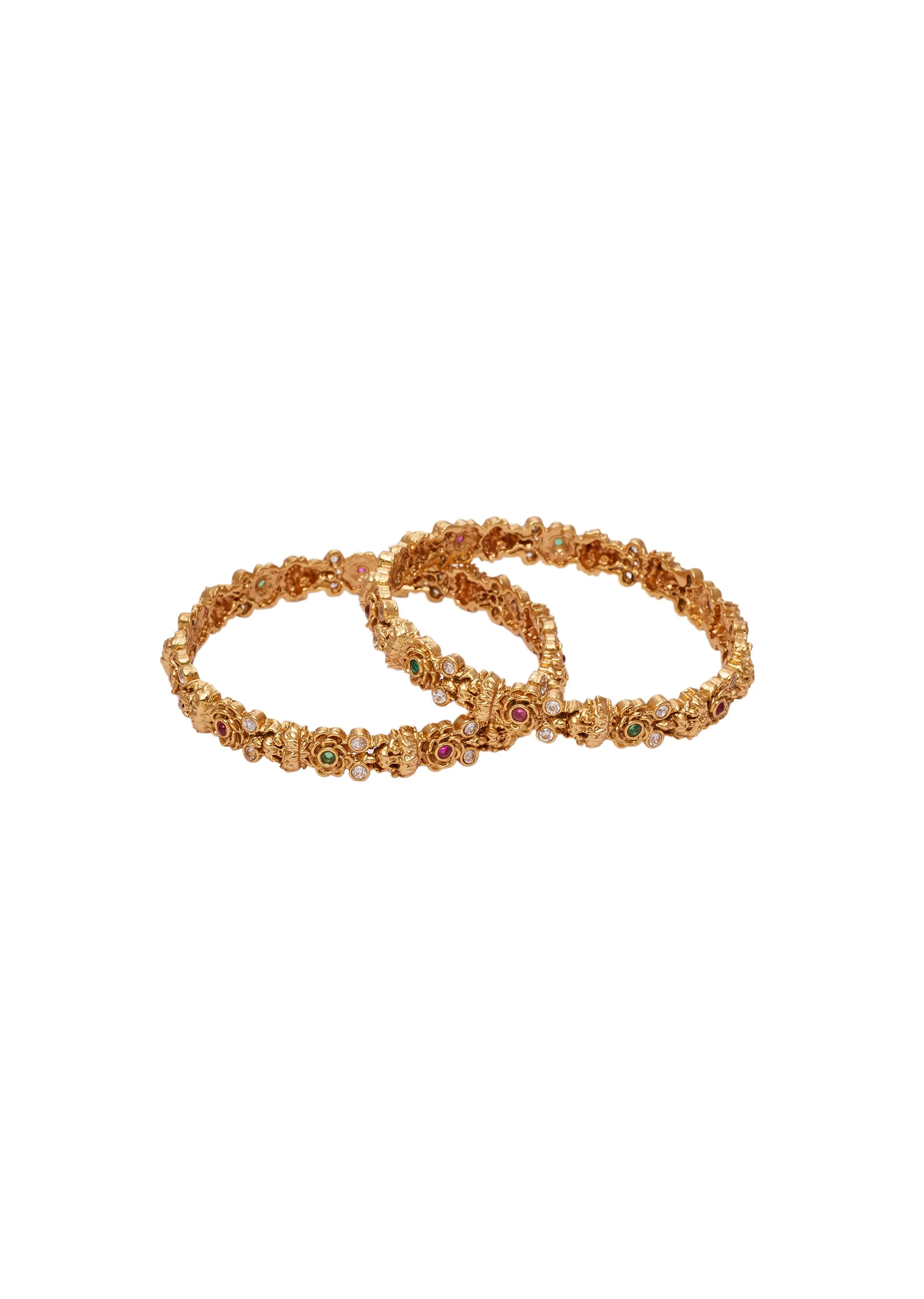 Rajwadi Kundan Bangles