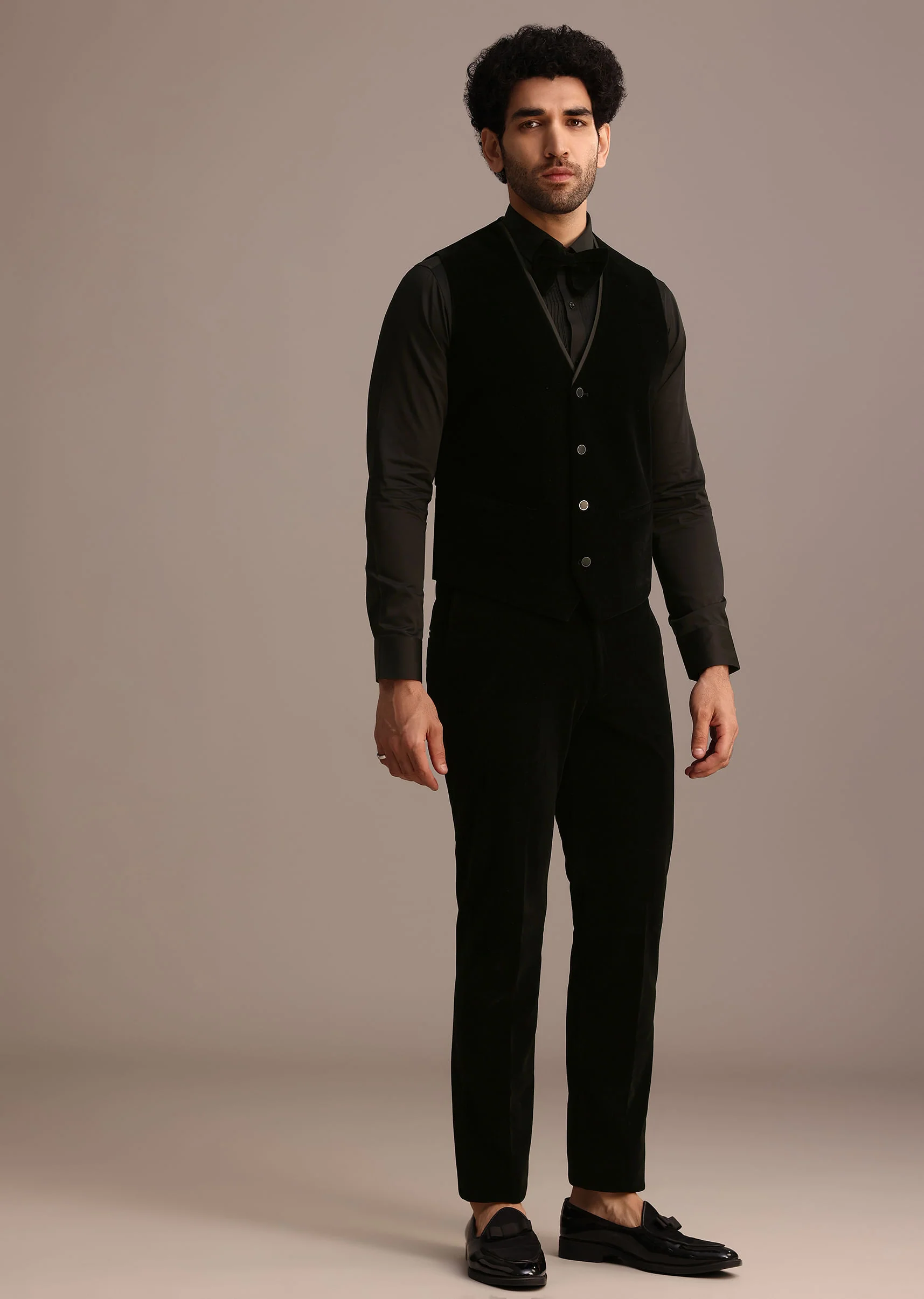 Rama Blue Velvet Tuxedo Suit - Image 6