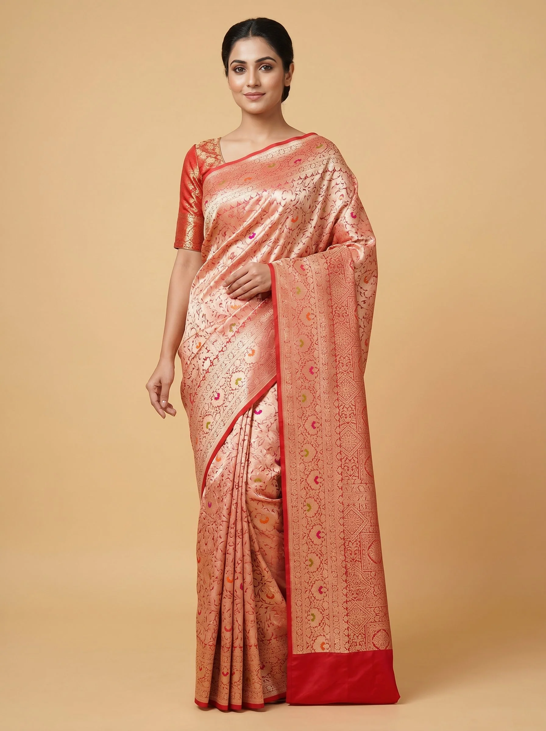 Rani Pink Striking Loom Handloom Saree