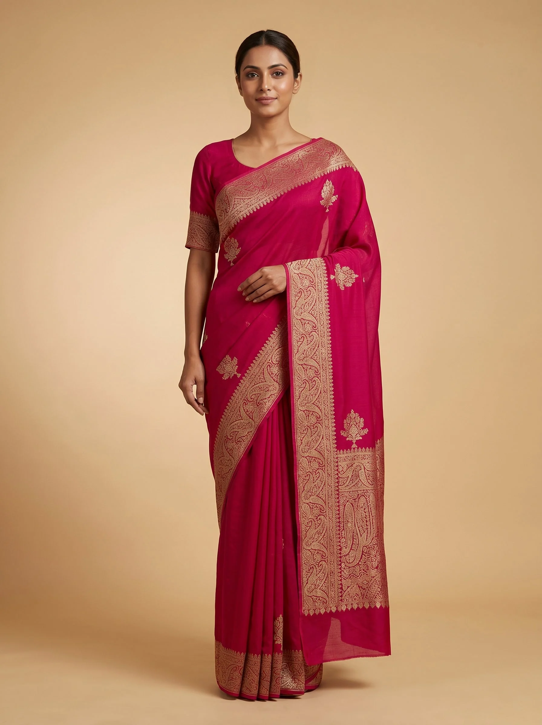 Rani Vibrant Aura Handloom Saree