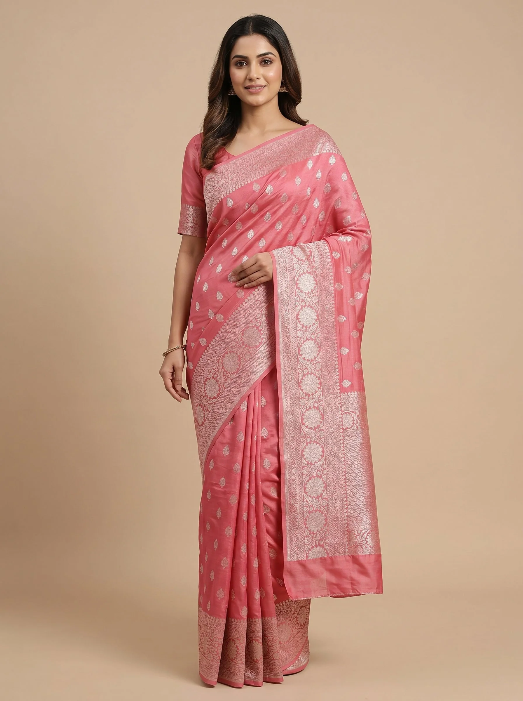 Rani Vibrant Drape Handloom Saree