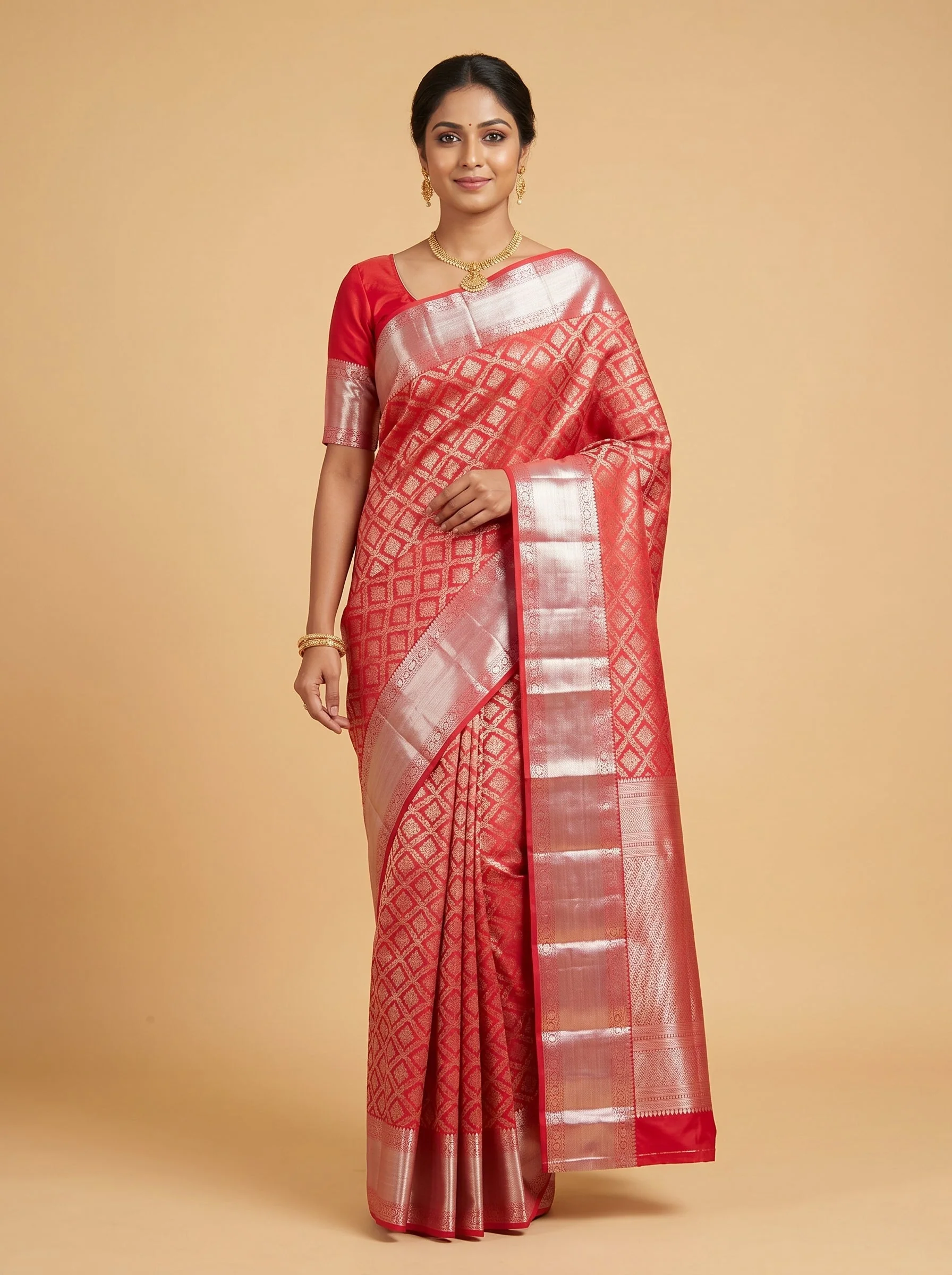 Rani Vibrant Printed Saree