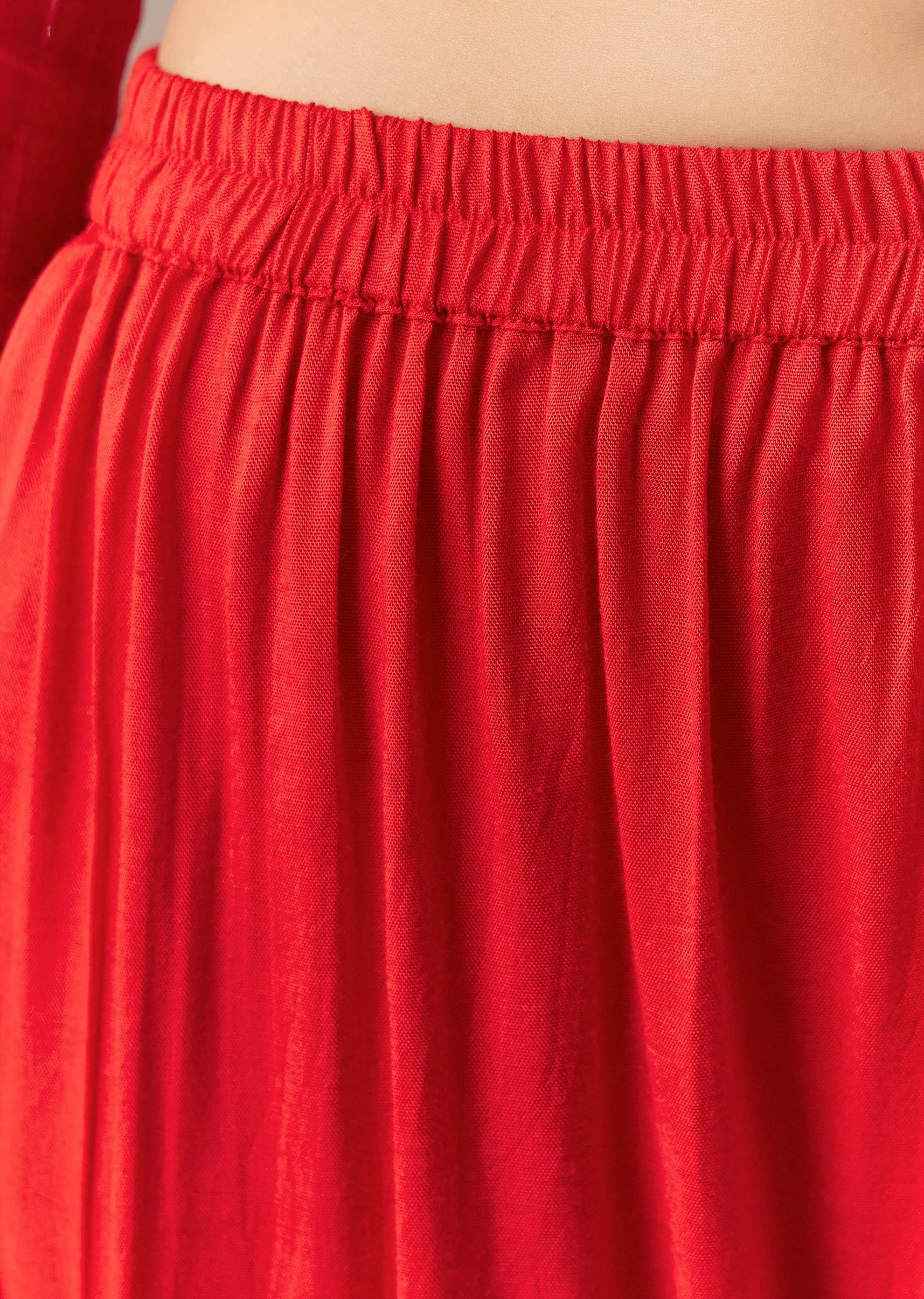 Red Angrakha Kurta Set With Bandhani Dupatta - Image 6