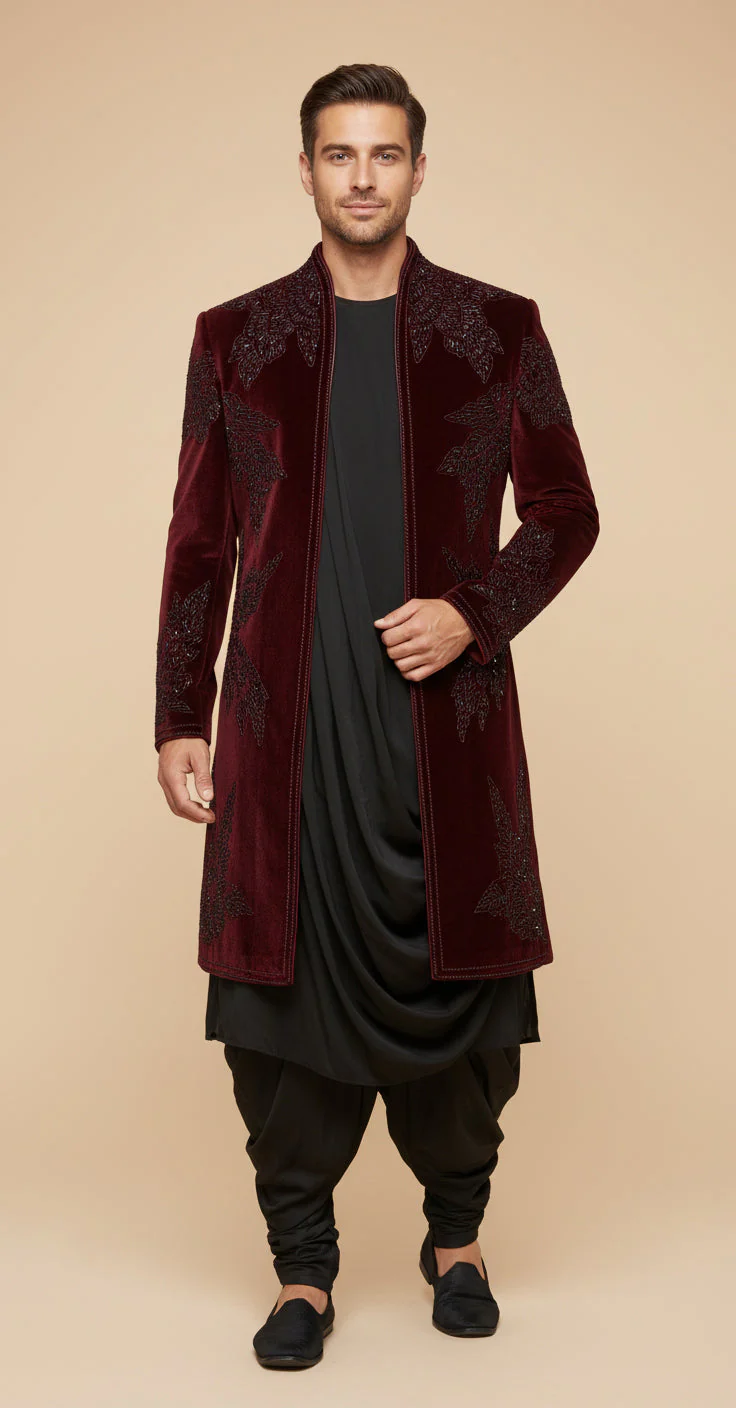 Red Royal Indowestern - Image 2