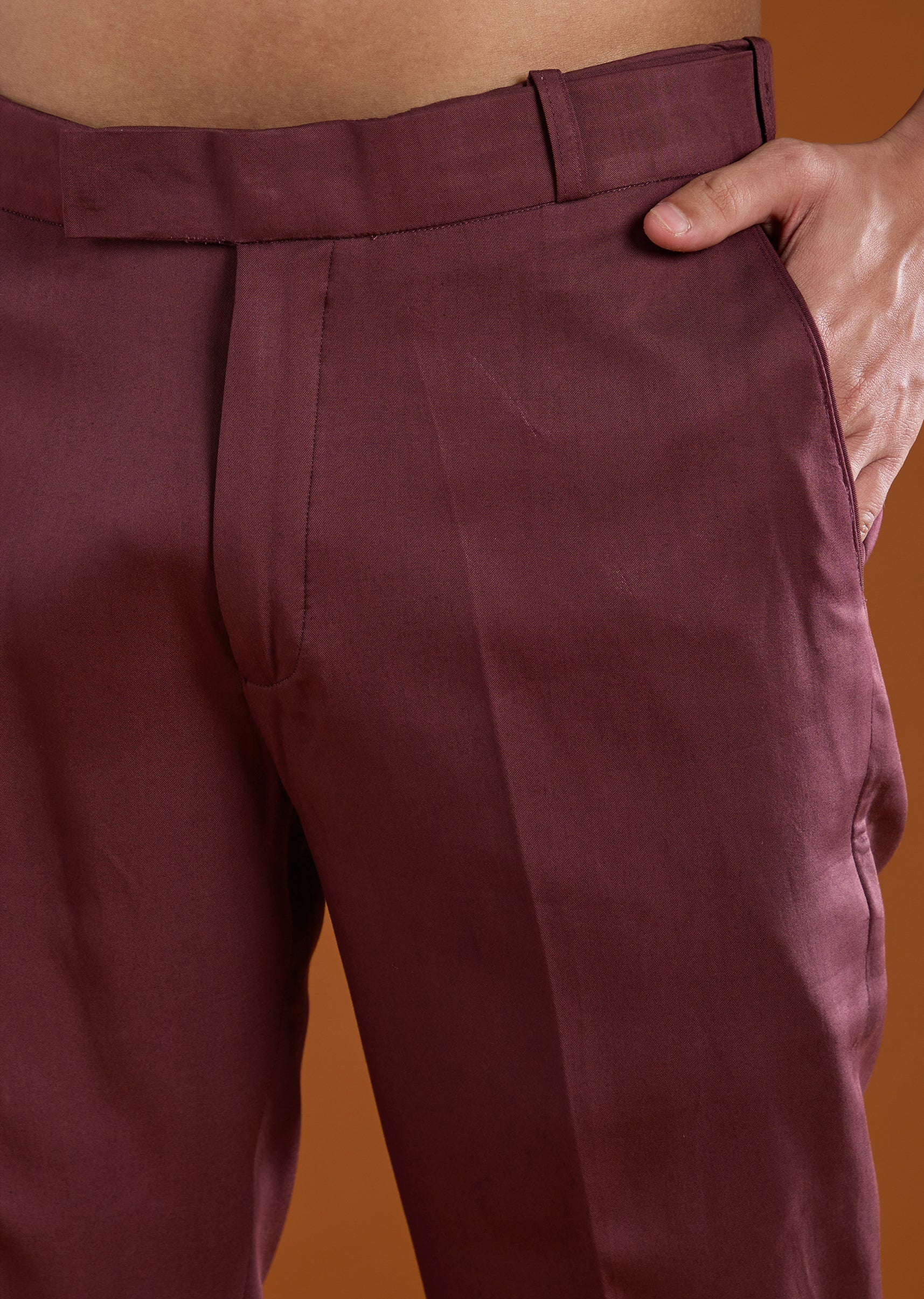 Red Zardozi Work Velvet Tuxedo and Pant Set - Image 7