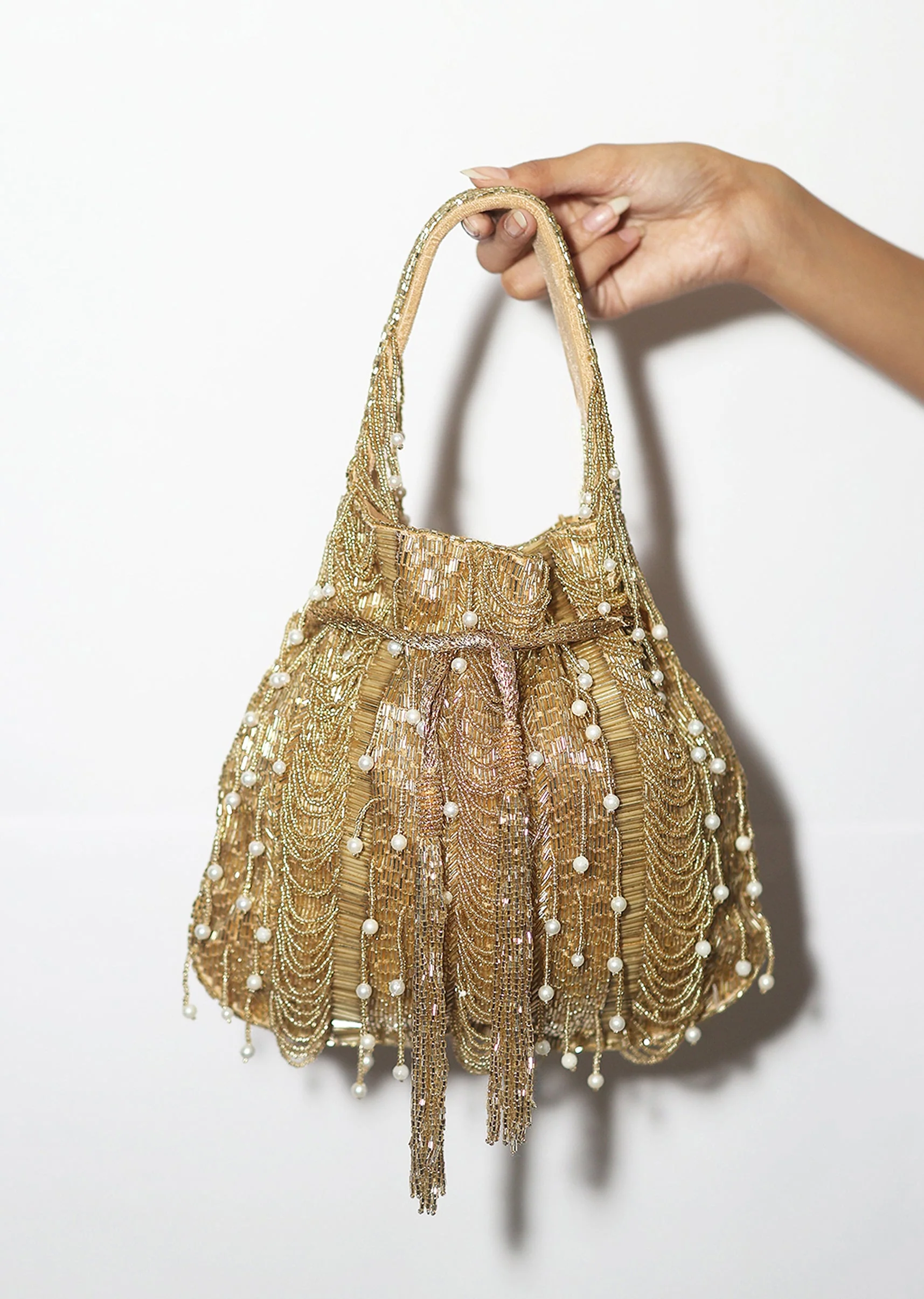 Regal Gold Cut Dana Potli Bag - Image 2