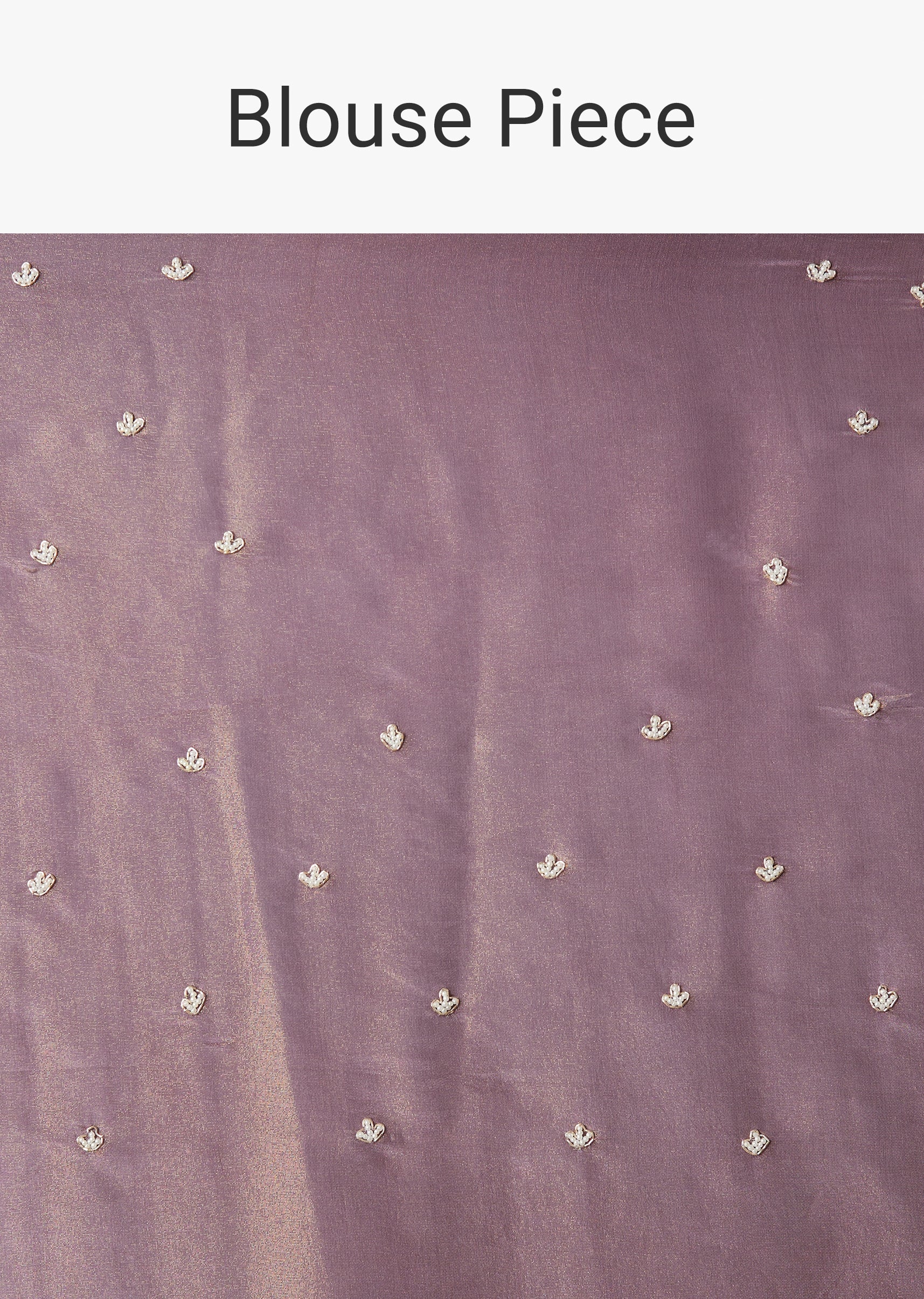 Regal Purple Saree With Mirror and Stone Scallop Border - Image 9