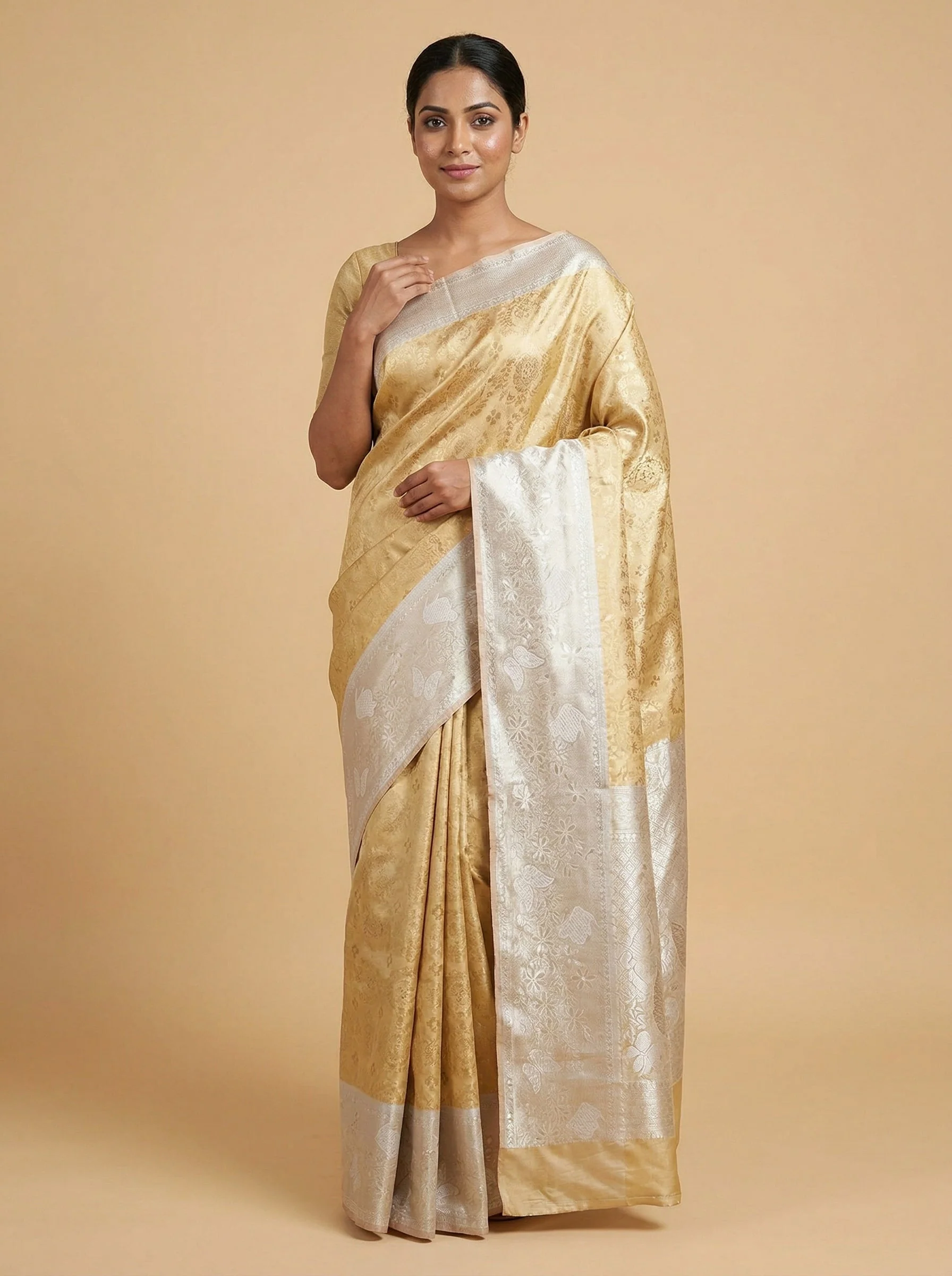 Rich Gold Handloom Saree