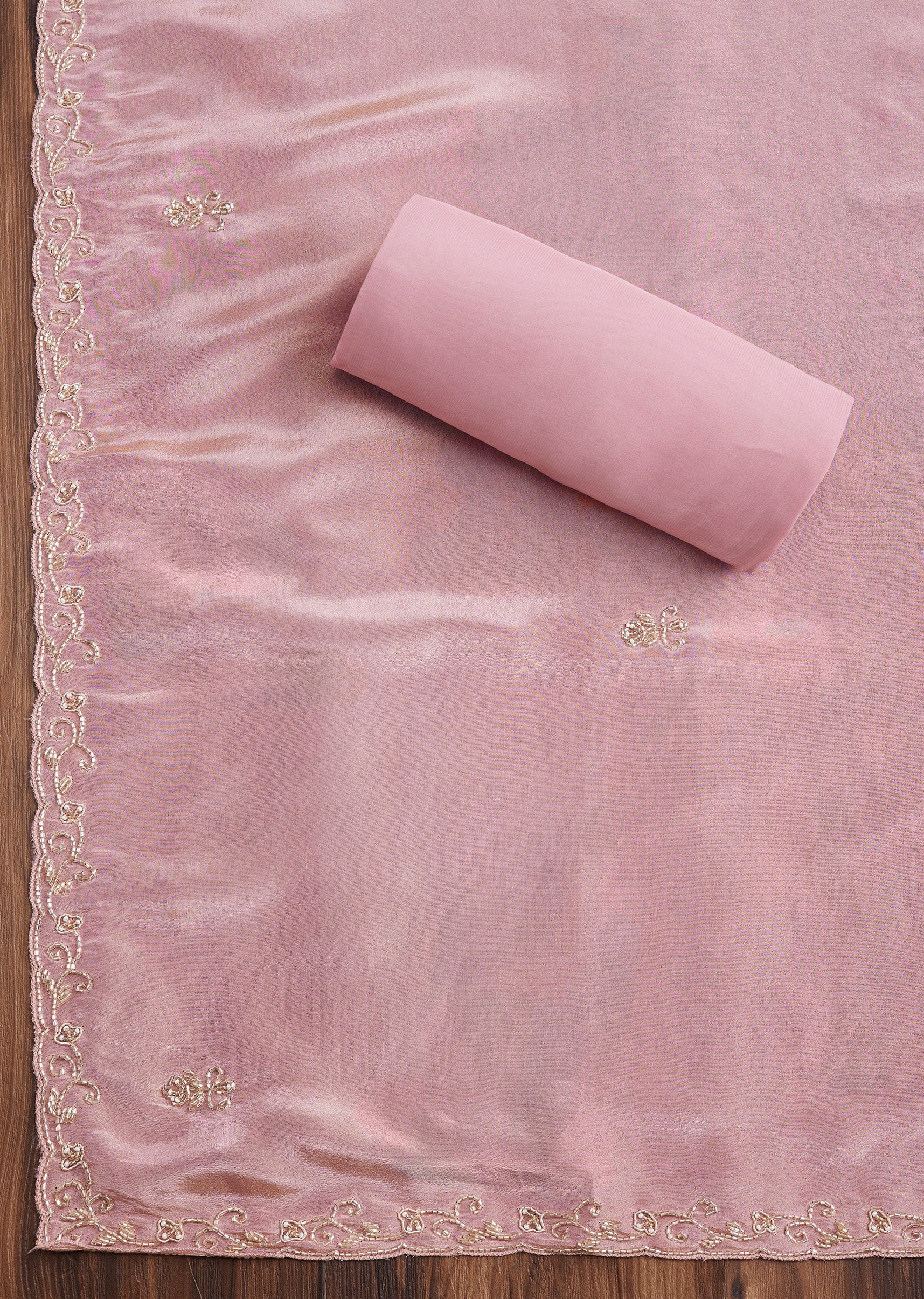Romantic Pink Tissue Suit Set - Image 4