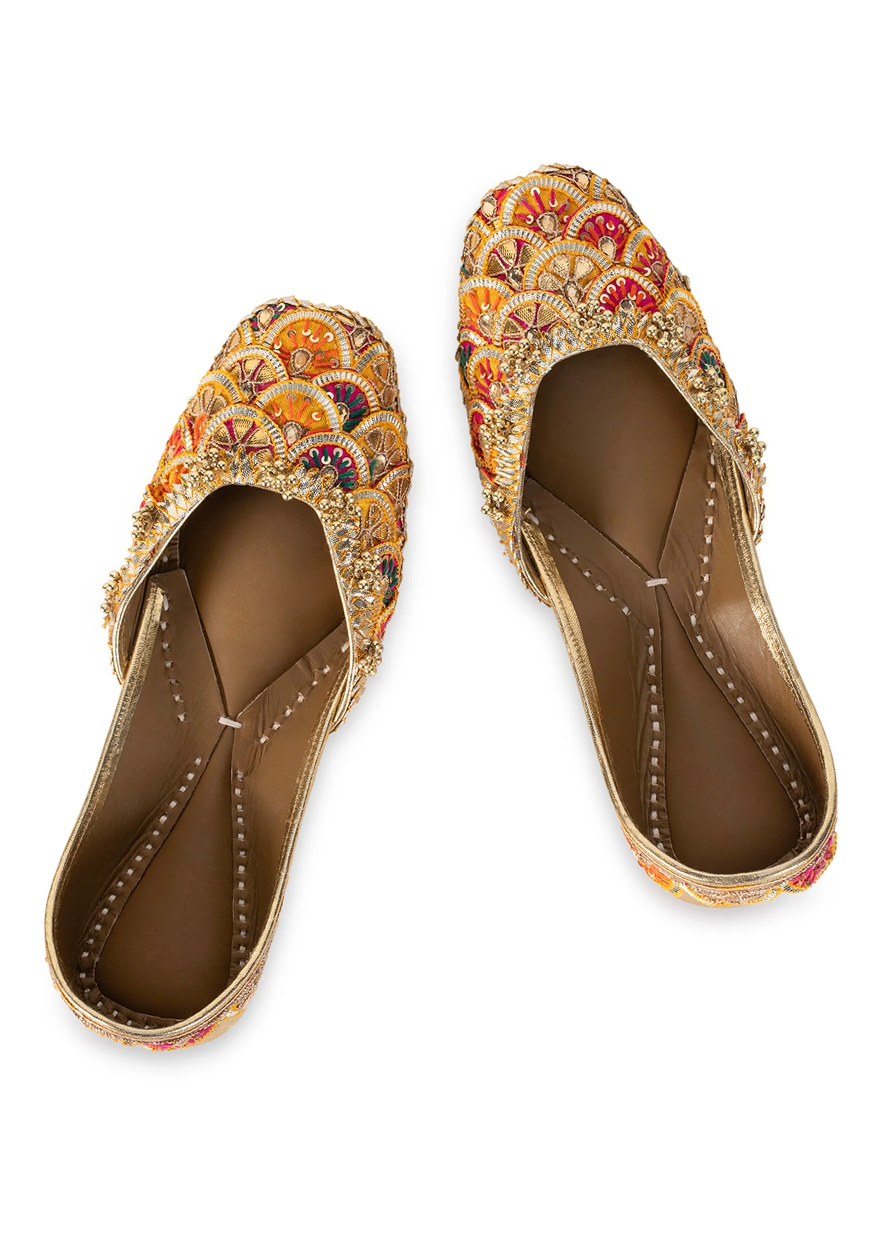 Rose Gold Embellished Kolhapuri - Image 2
