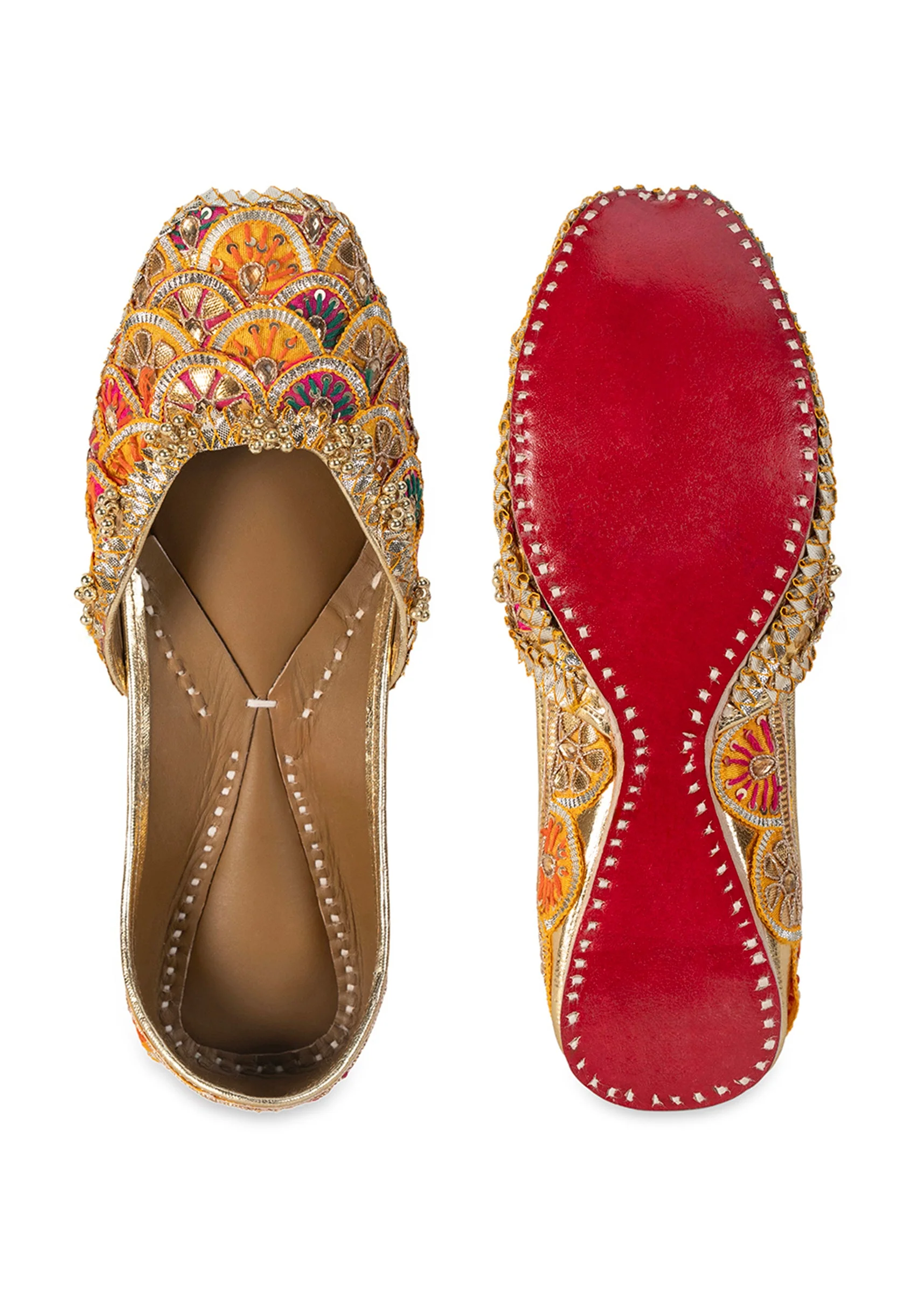 Rose Gold Embellished Kolhapuri - Image 4