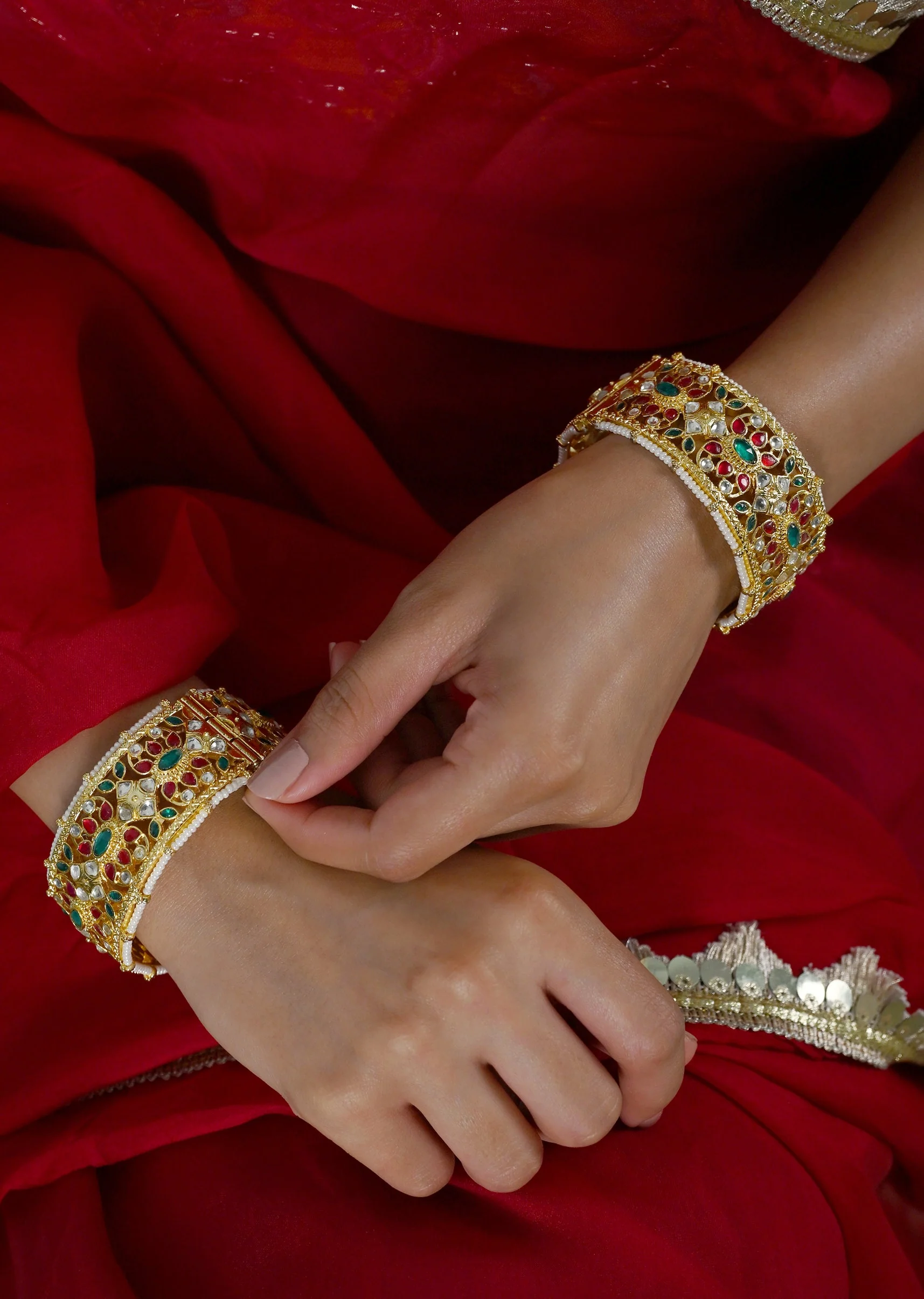 Royal Multicolour Kundan Bangles