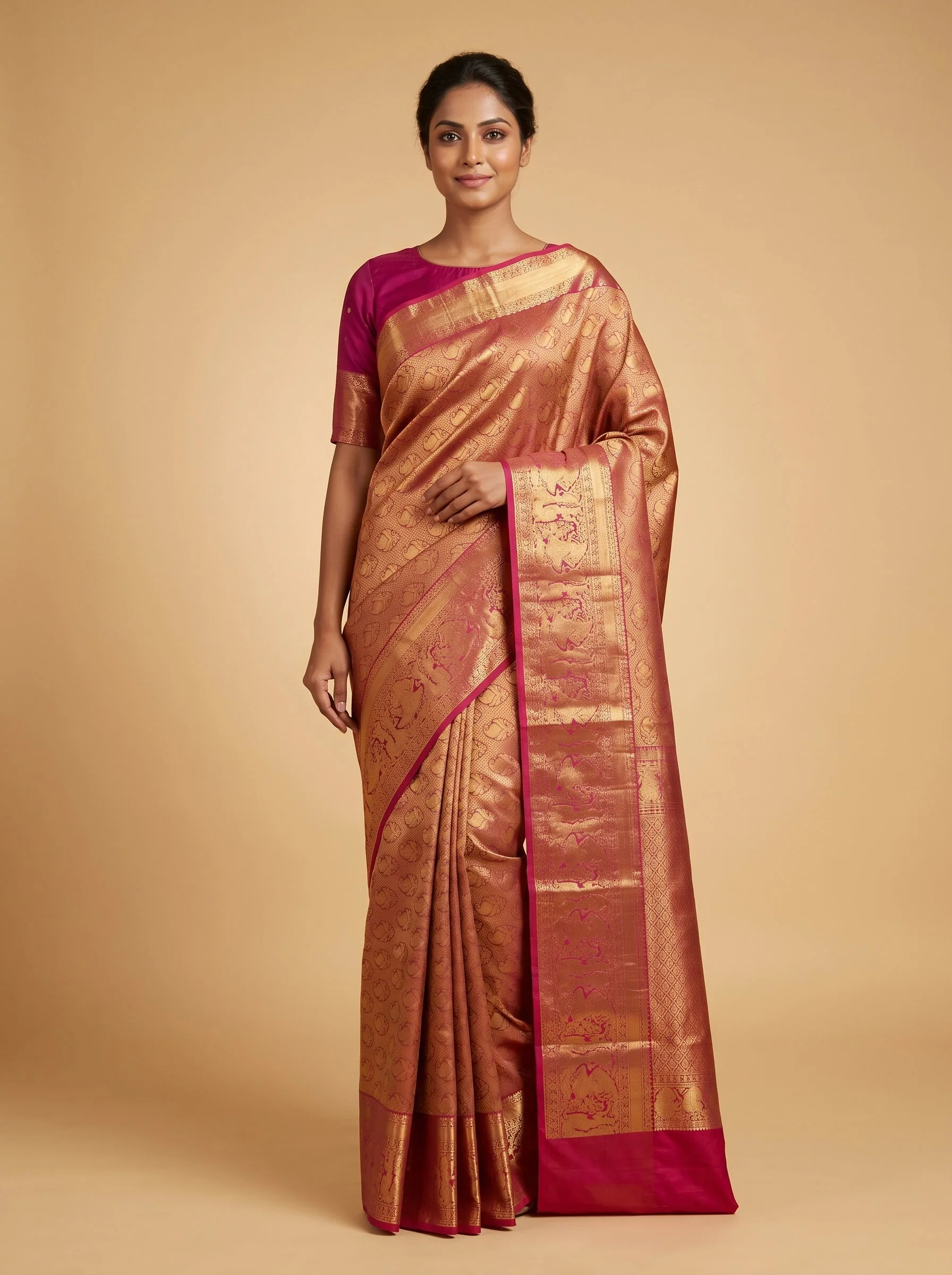 Royal Violet Touch Saree
