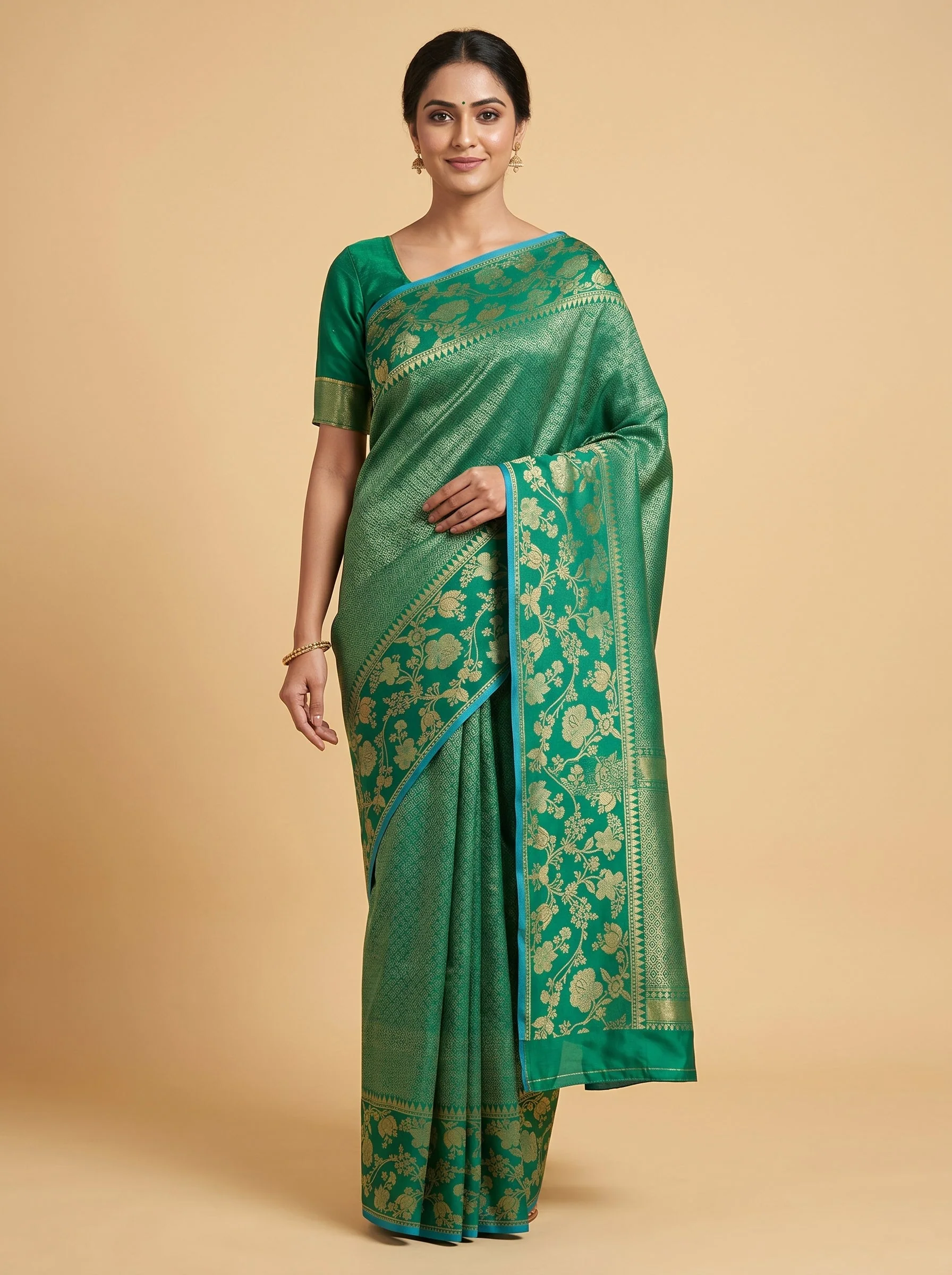 Sage Green Handloom Saree