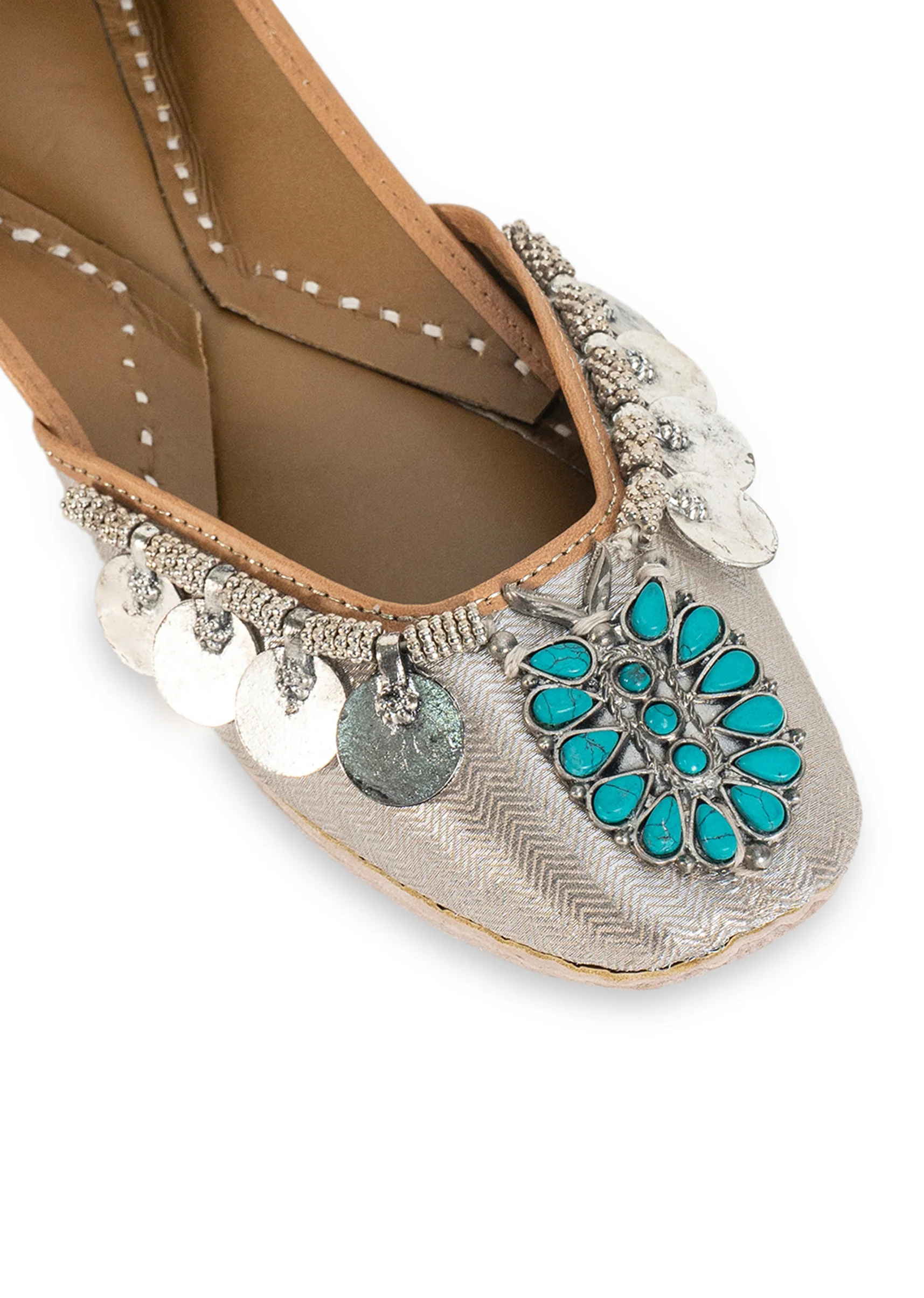 Silver Embellished Jutti - Image 3