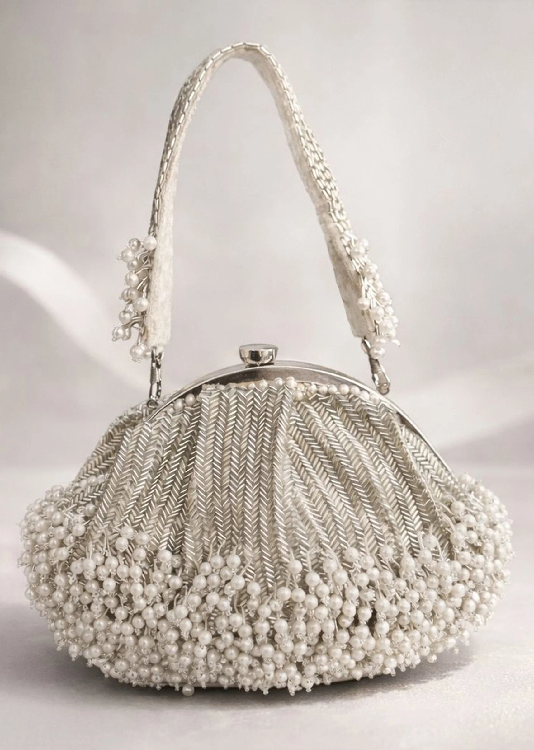 Silver Minimal Clutch
