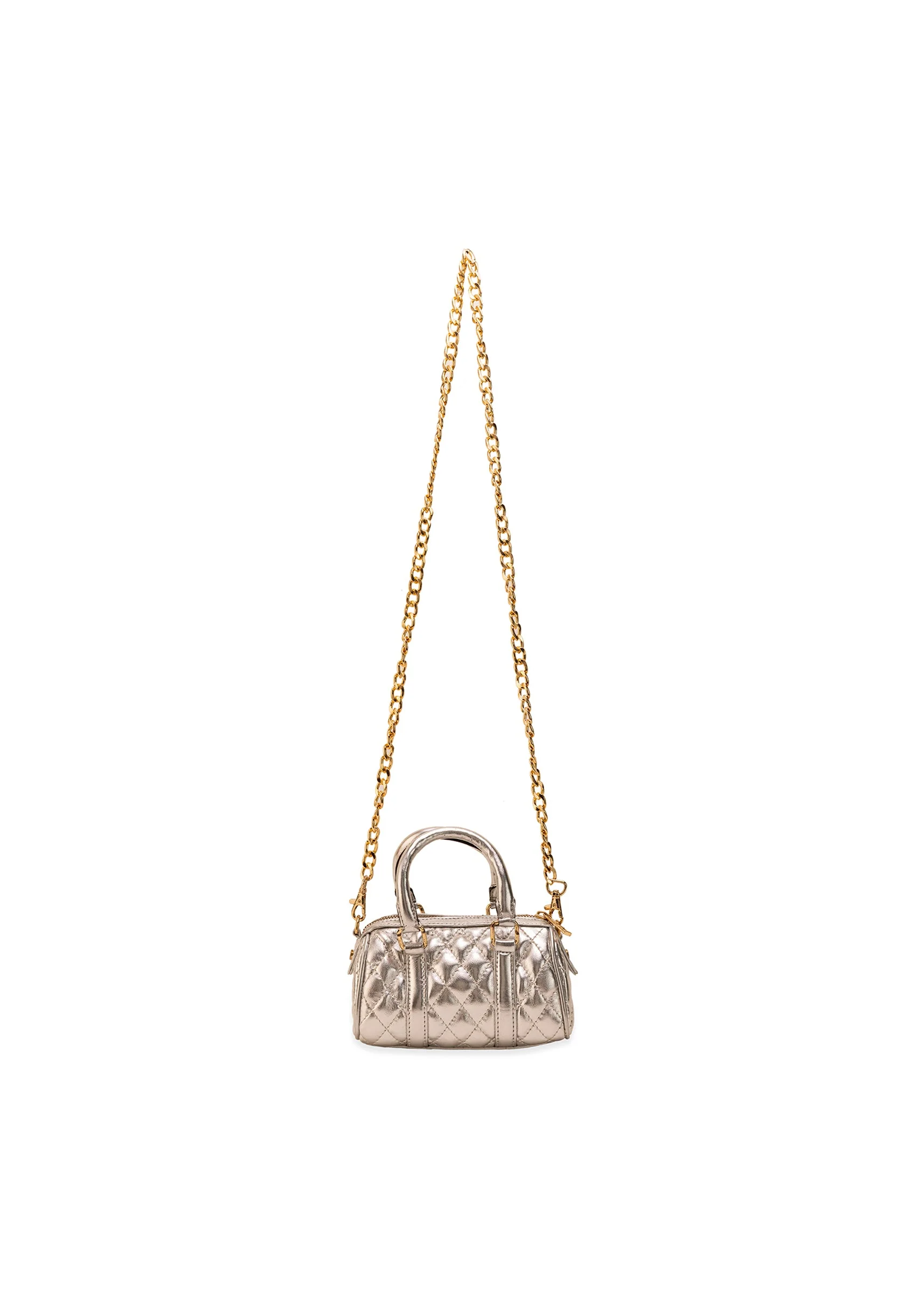 Silver Quilted Lyrca Bag - Image 5