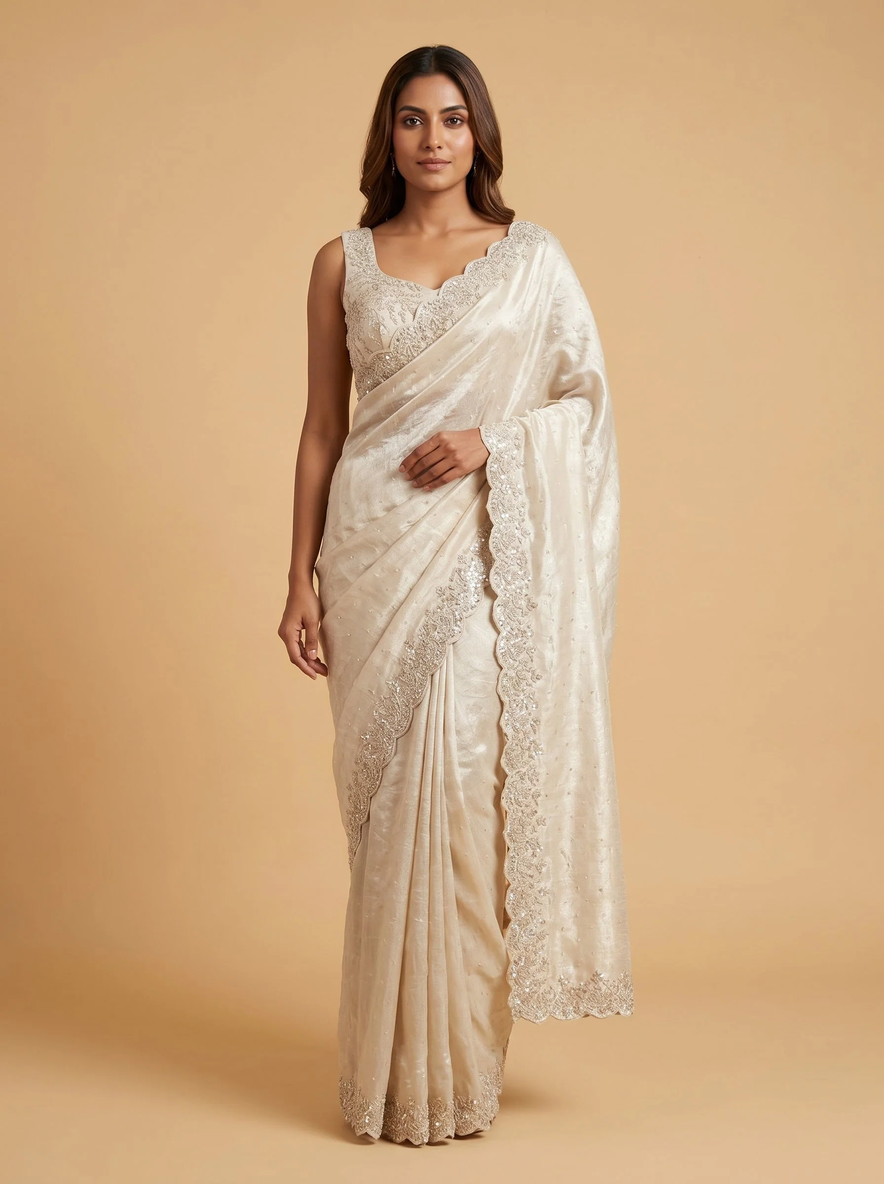 Silver Shine Glow Saree