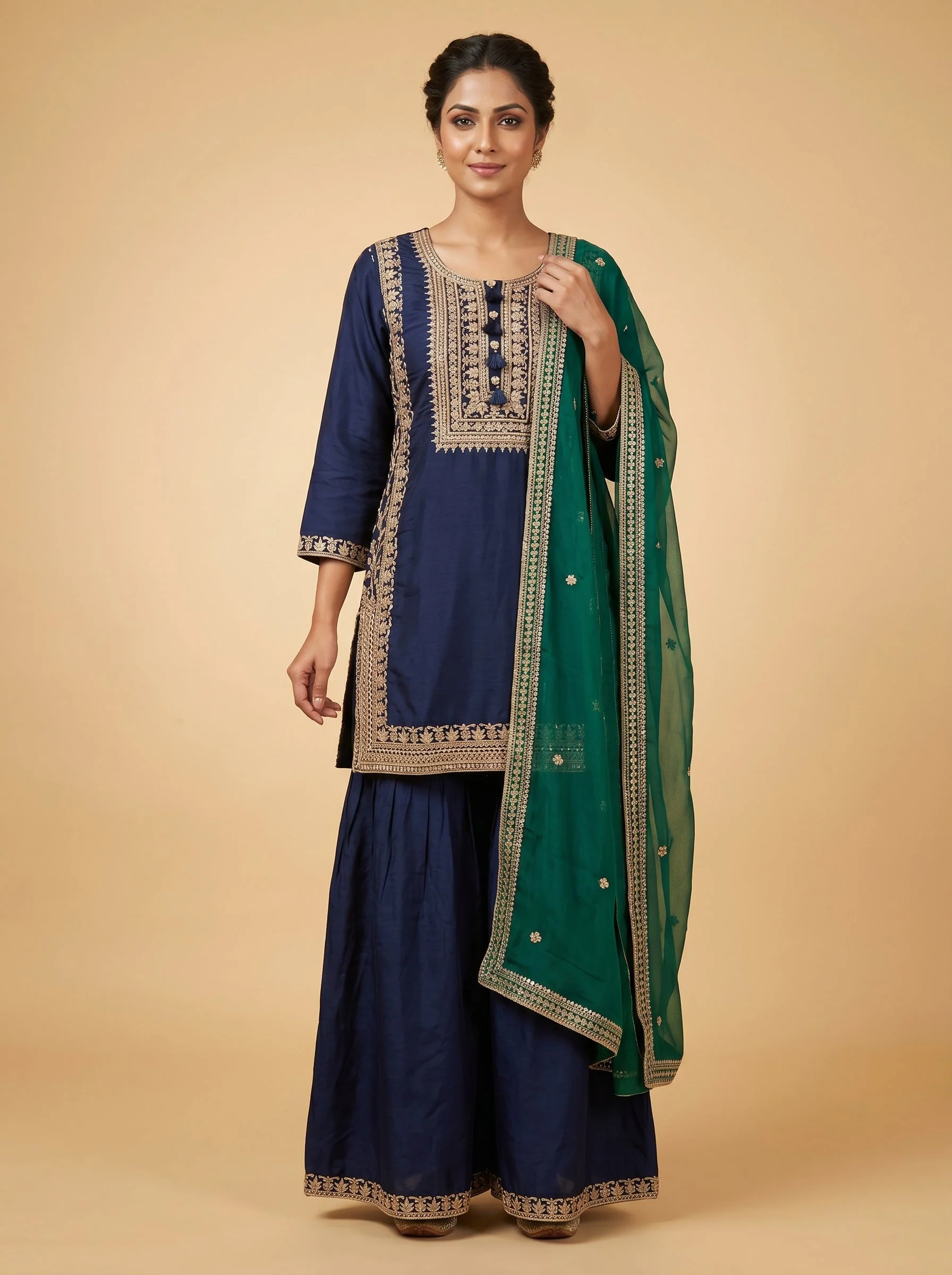 Skyline Blue Palazzo Set