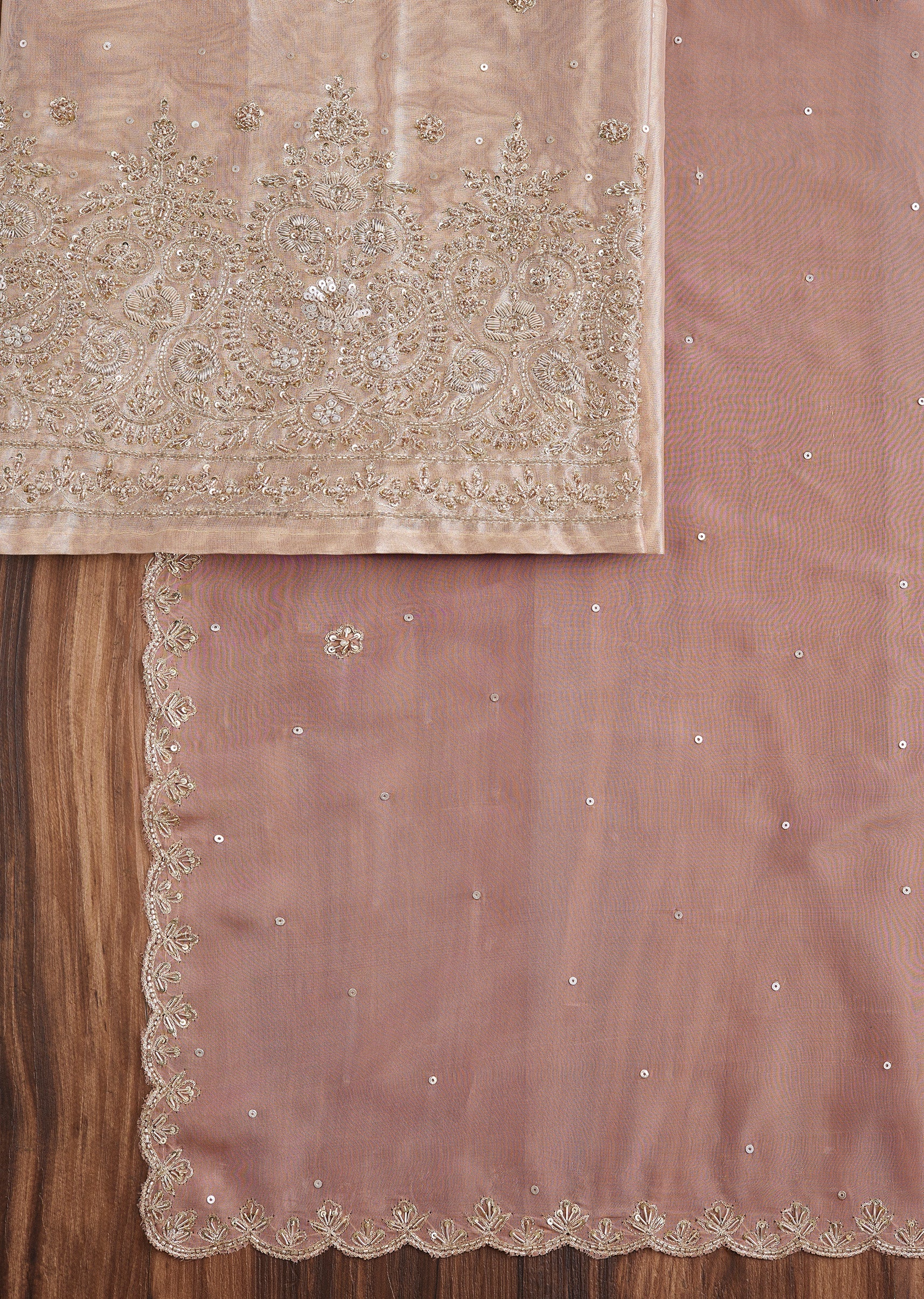Soft Peach Tissue Suit Set - Image 3