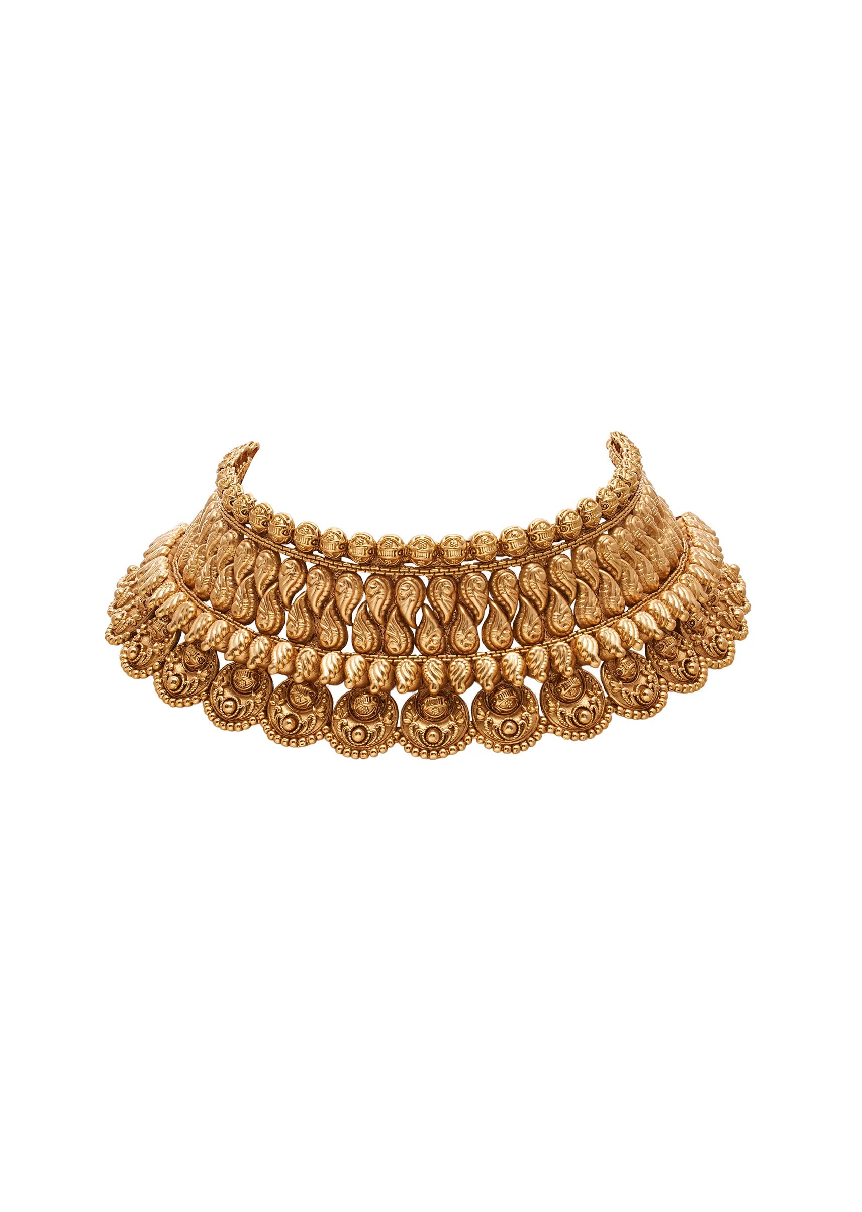Stone And Pearl Kundan Necklace Set - Image 2