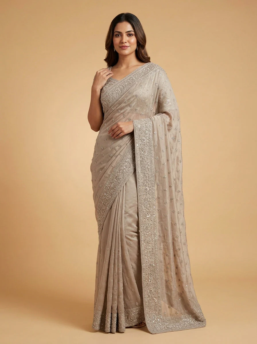 Sunrise Gold Golden Glow Saree