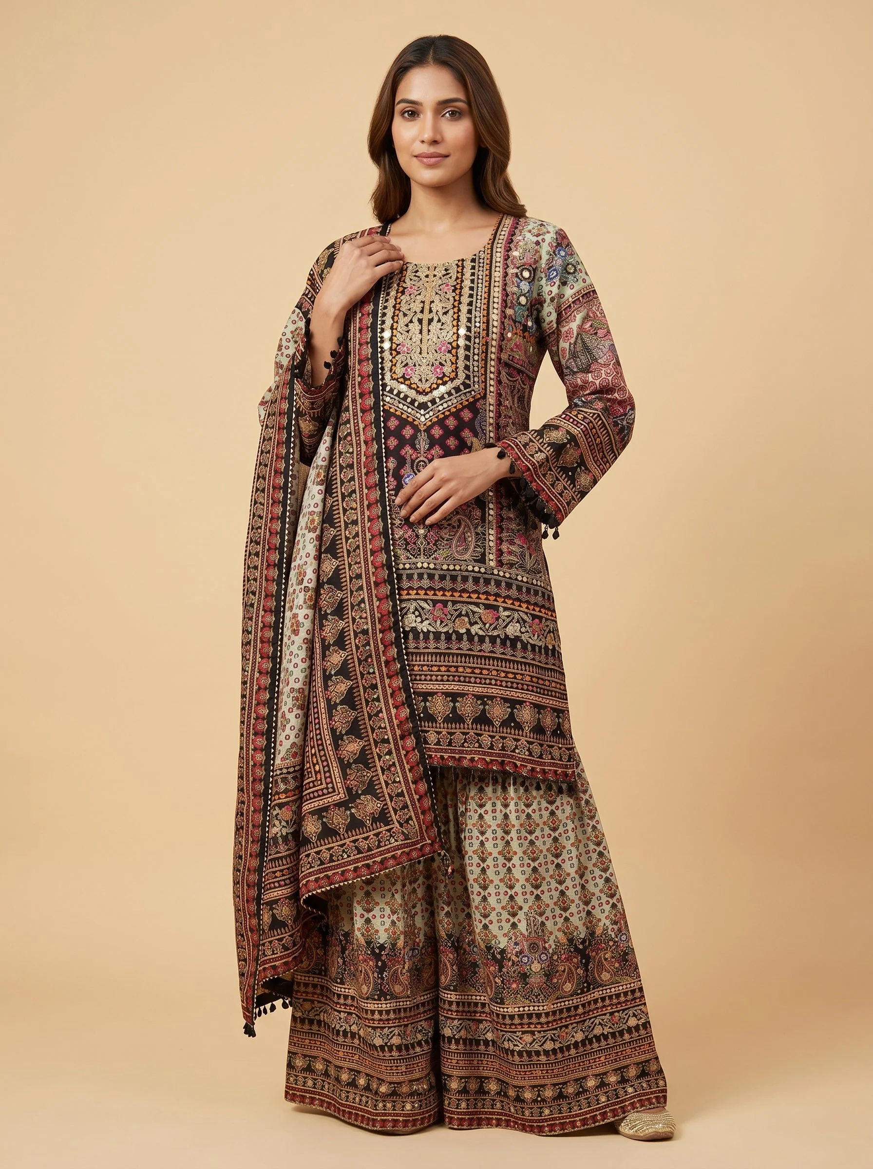 Verdant Meadow Sharara Set