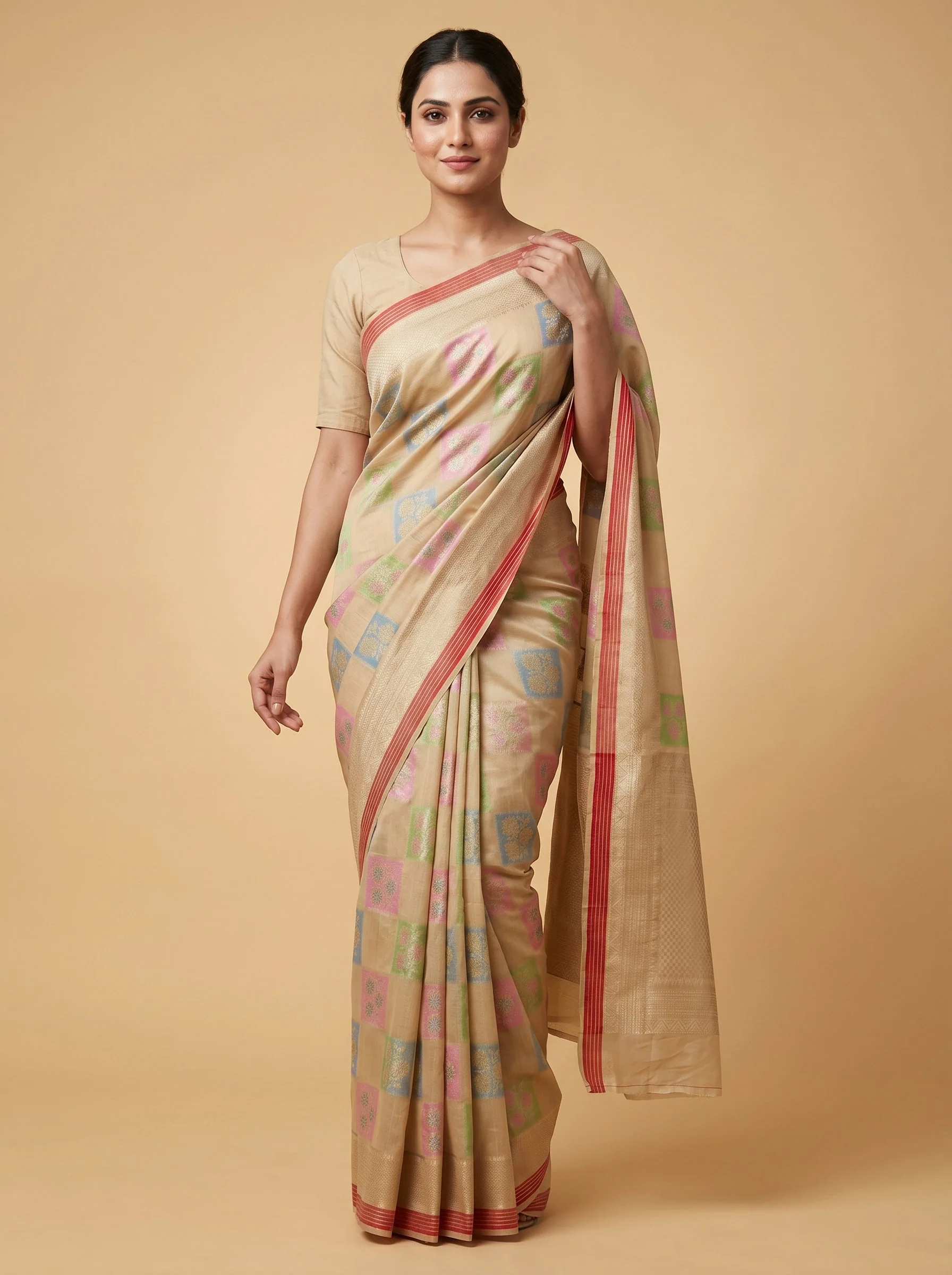 Violet Midnight Ink Handloom Saree