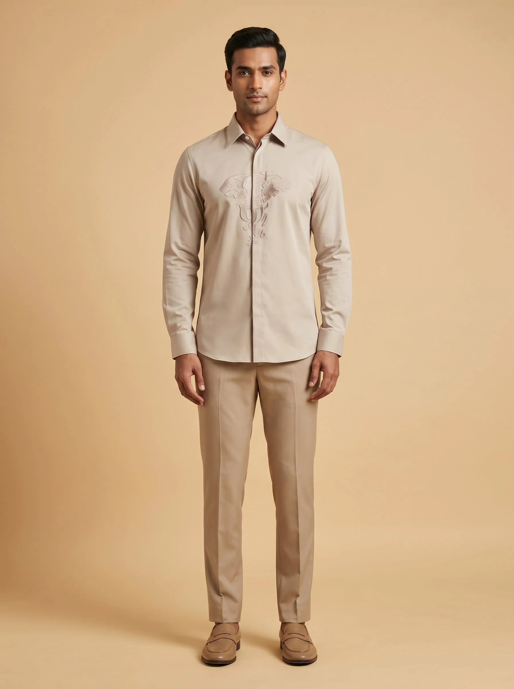 Warm Brown Casual Shirt