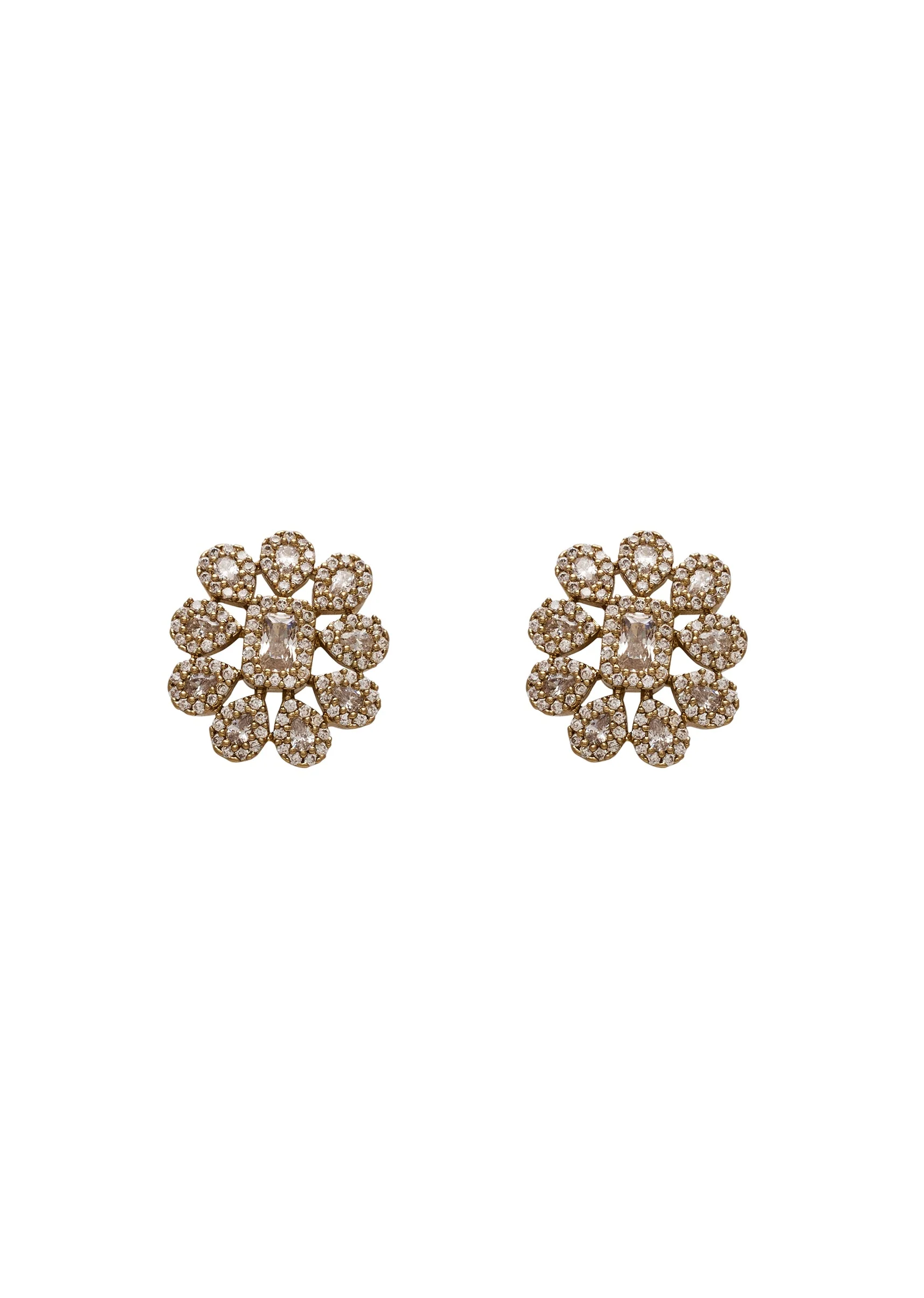 White Floral Choker Necklace Set. - Image 3