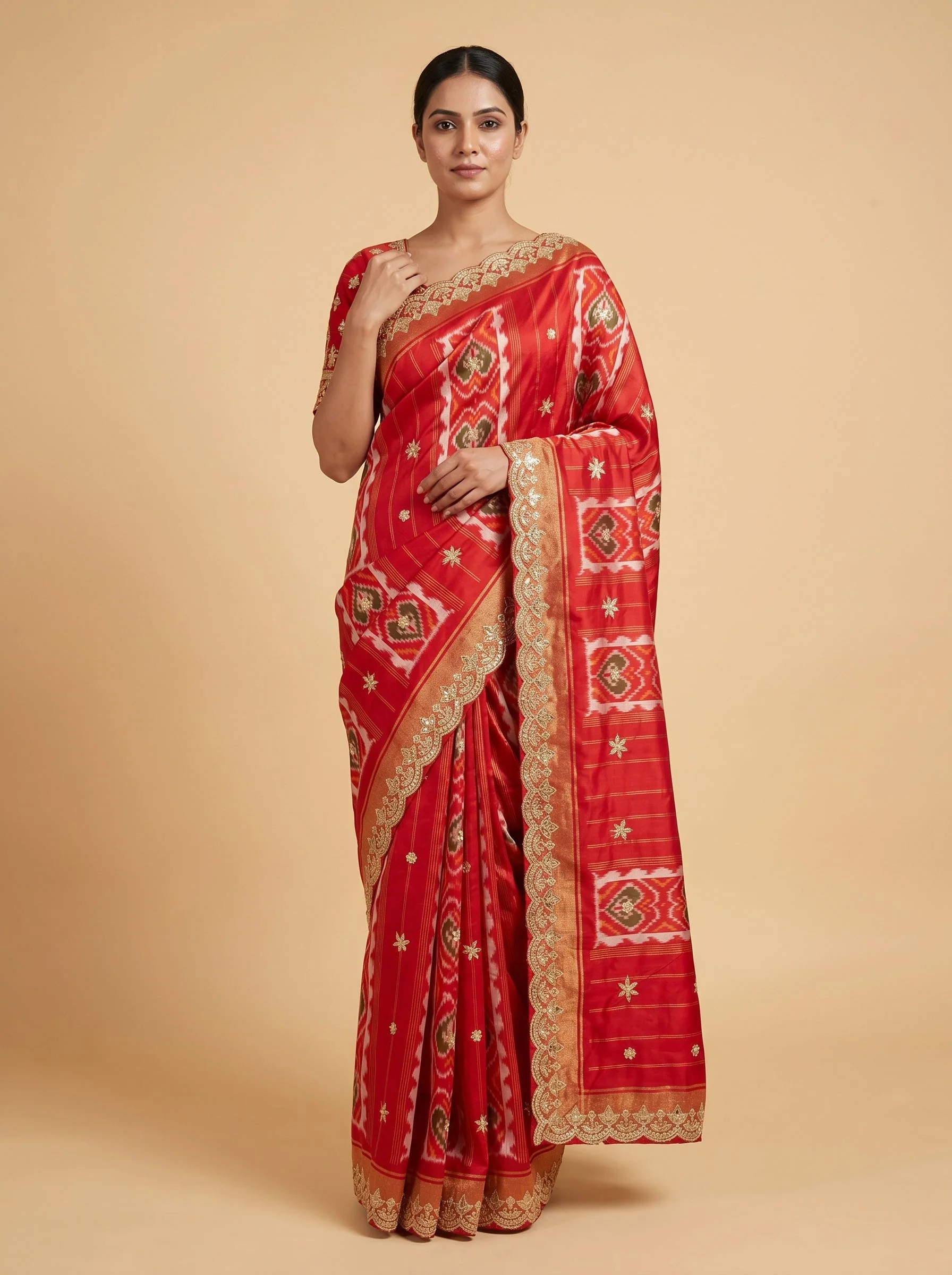 White Handloom Saree with Pure Weave