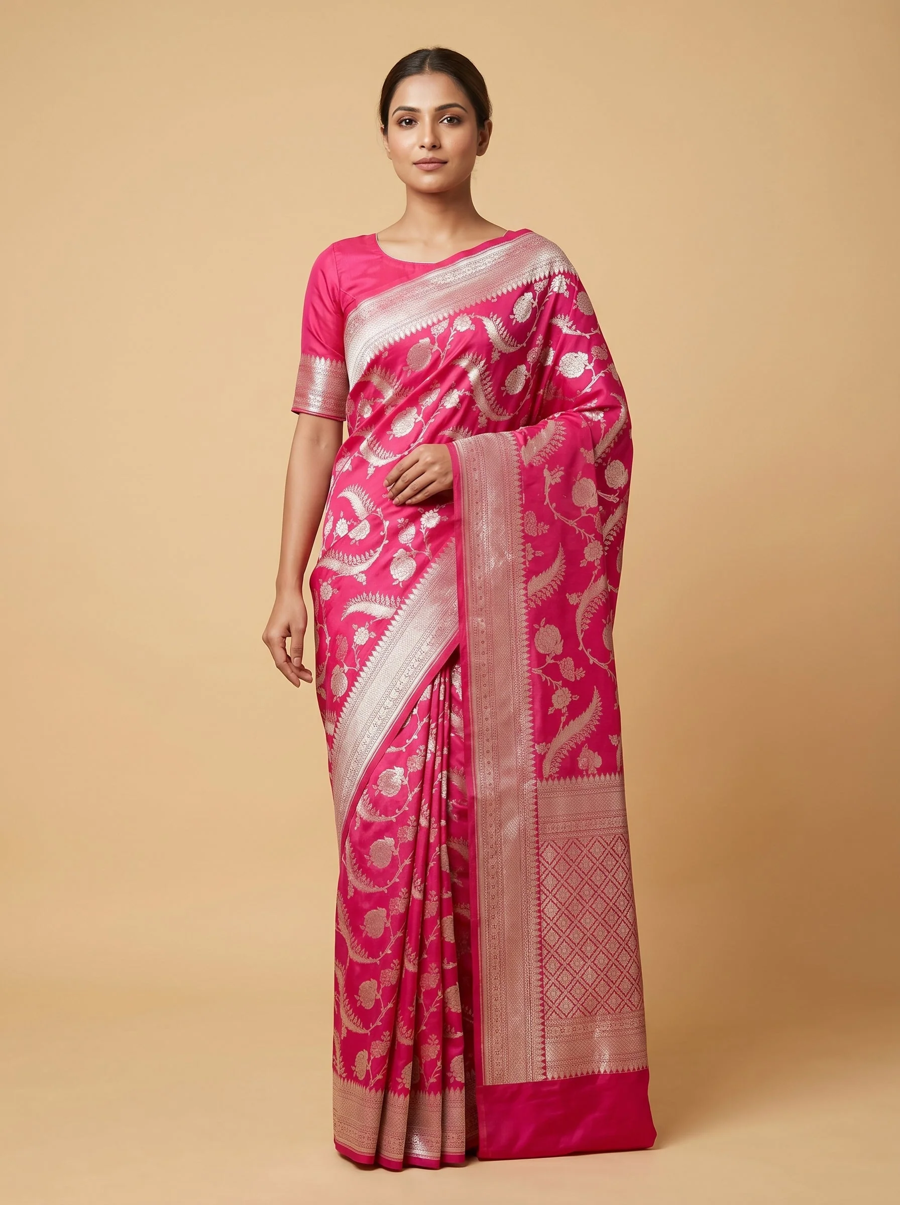 White Heritage Form Handloom Saree