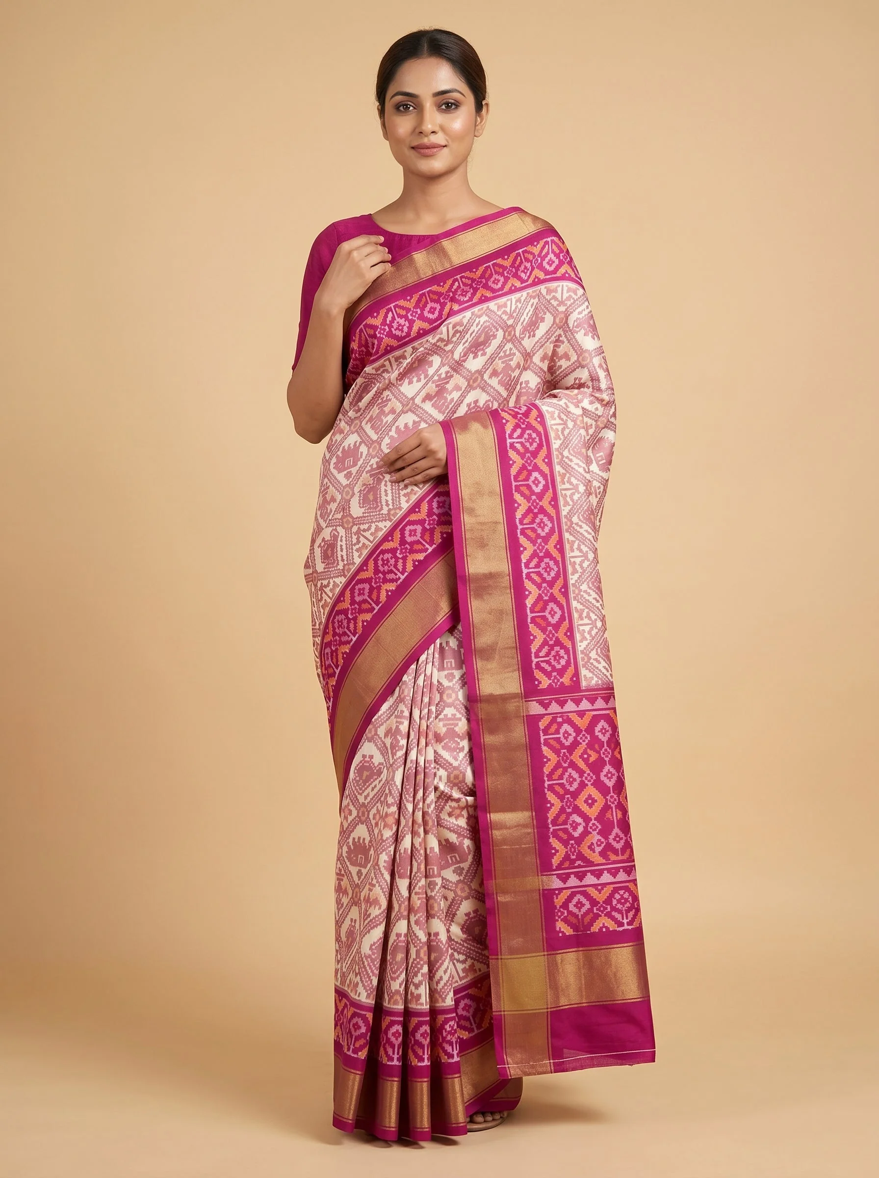 White Pure Loom Handloom Saree