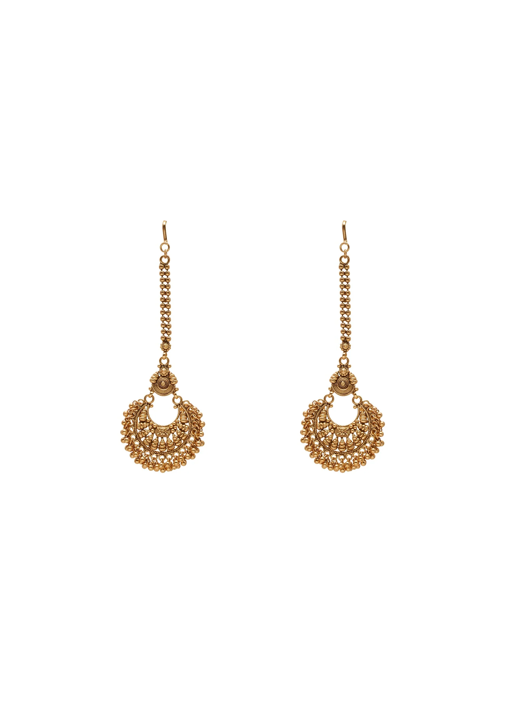 White Stone And Pearl Kundan Choker Set - Image 3