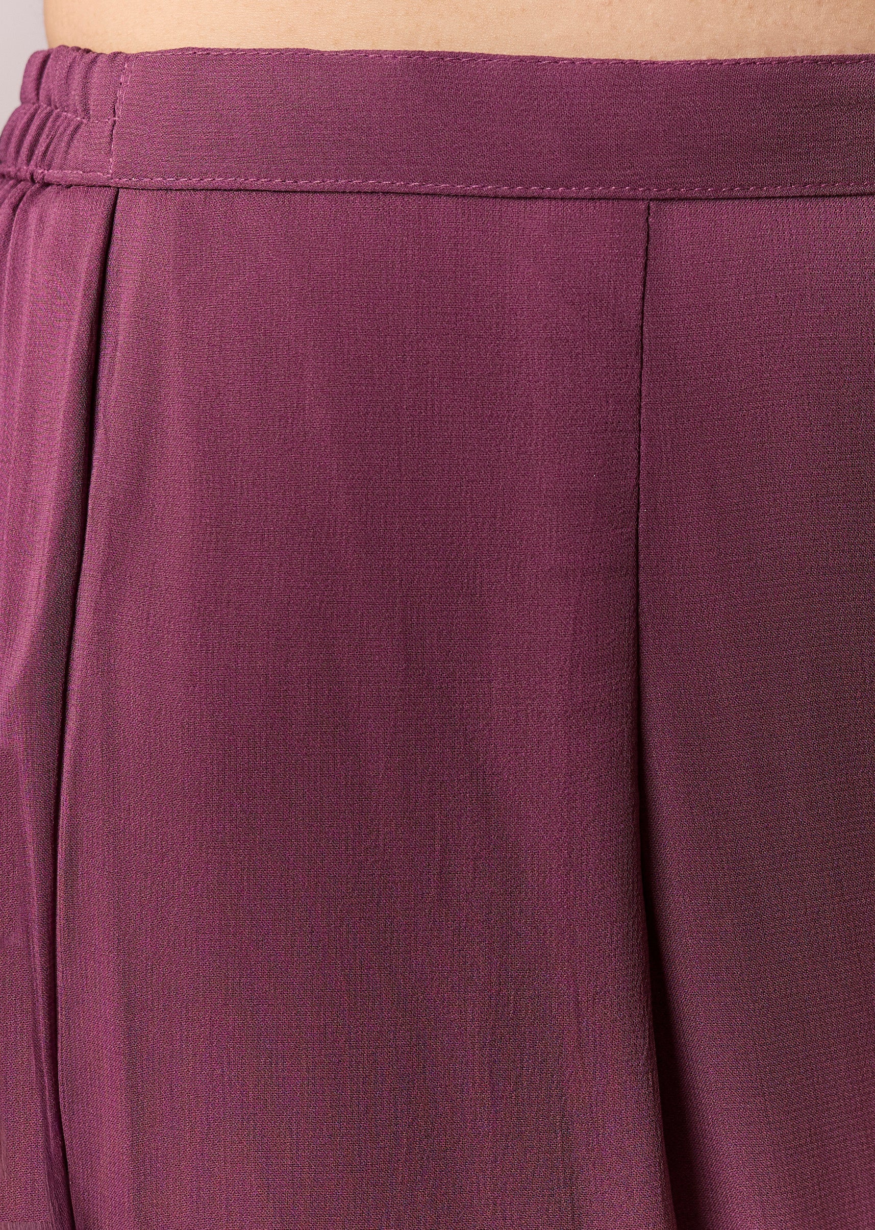 Wine Embellished Anarkali Suit Set With Pant And Dupatta - Image 6