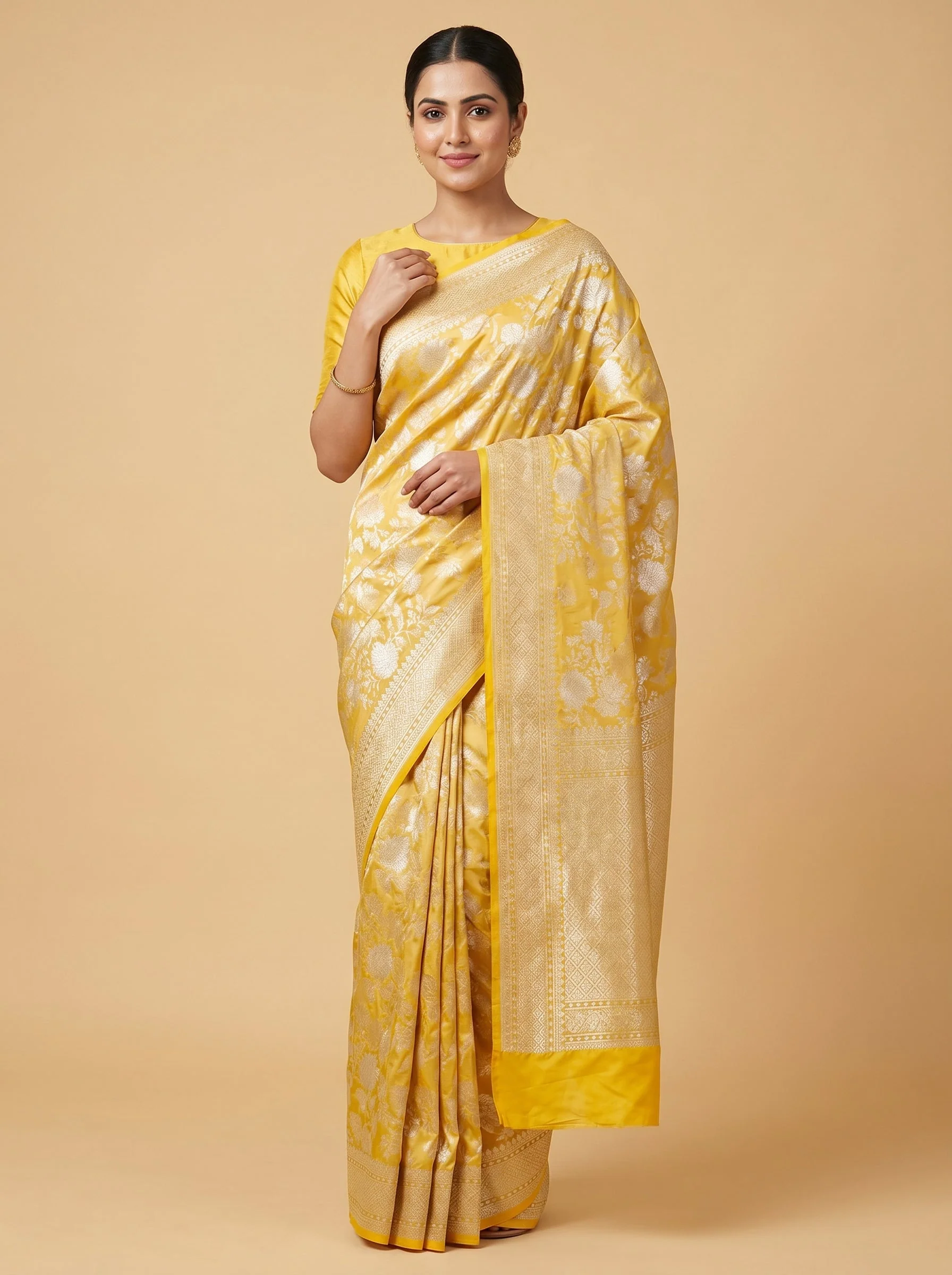 Yellow Bright Energy Handloom Saree