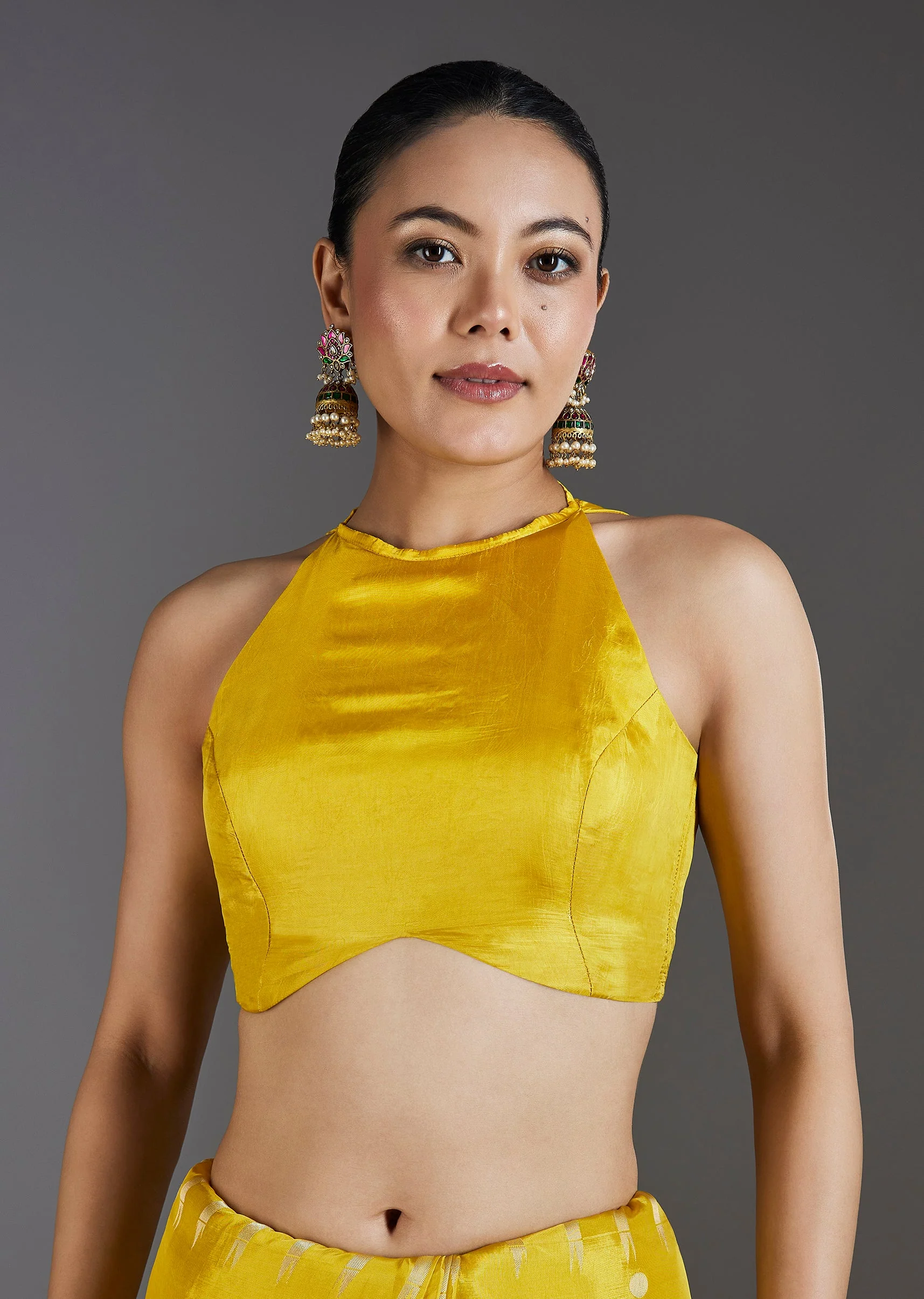 Yellow Dola Silk Saree - Image 7