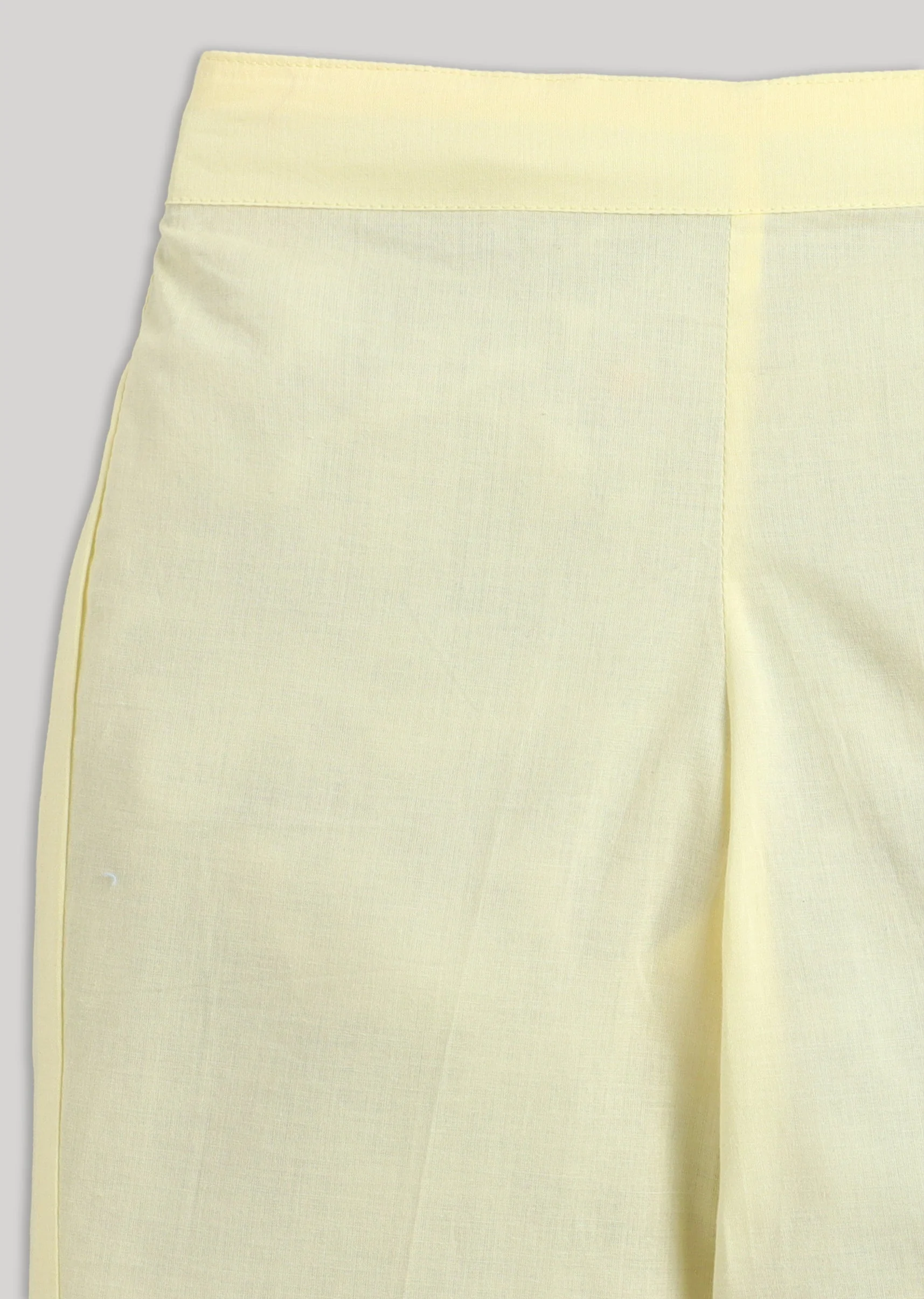 Yellow Kurta Set With Embroidery And Multicolour Accents - Image 7
